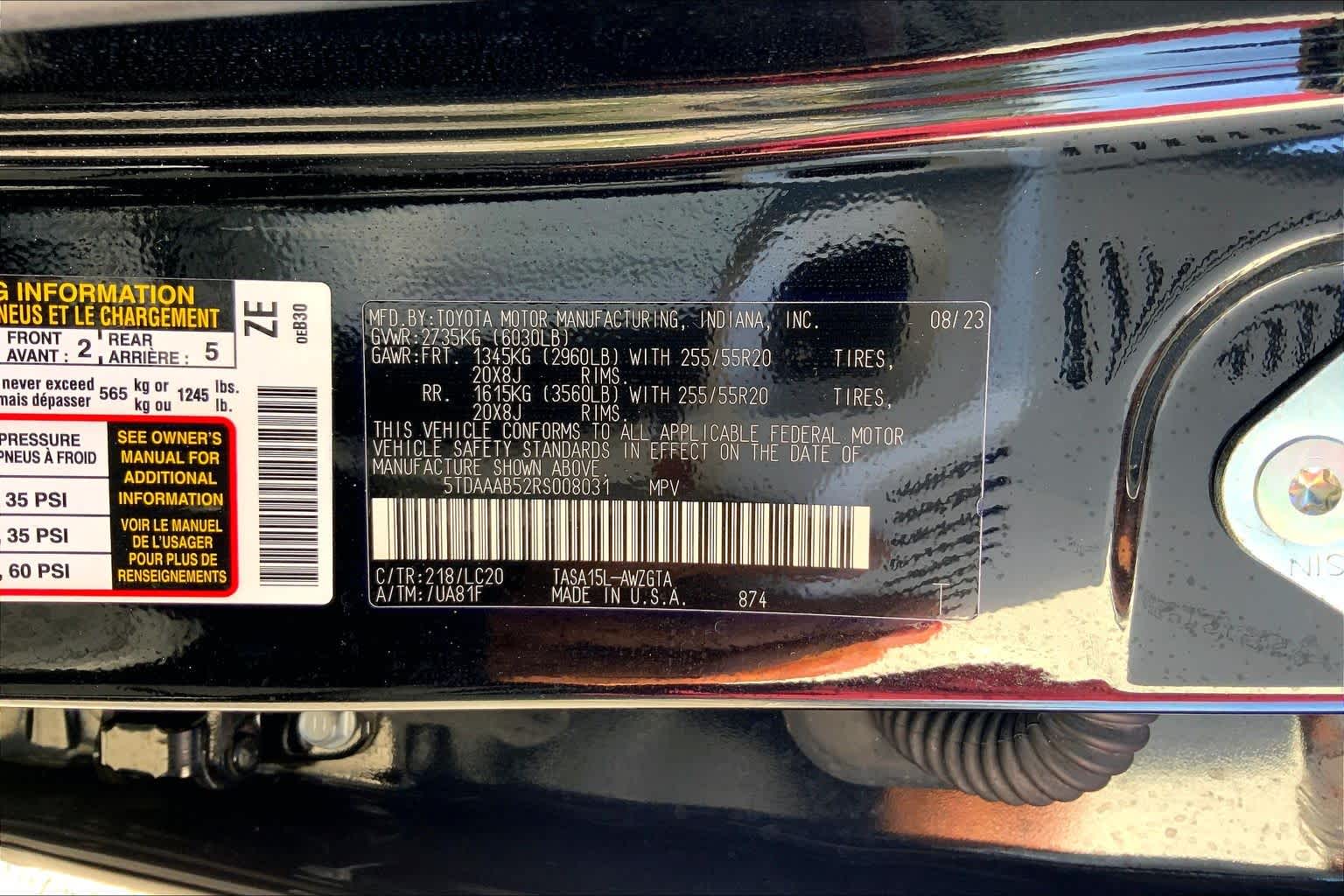 2024 Toyota Grand Highlander Limited Midnight Black Metallic at Ron Craft Chevrolet Cadillac
