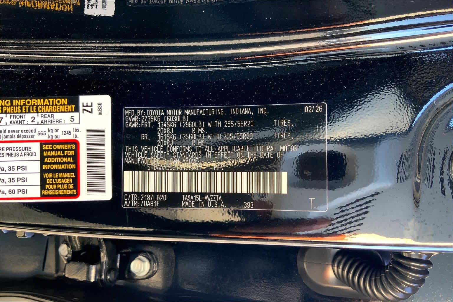 2026 Toyota Grand Highlander Platinum Midnight Black Metallic at Group 1 Toyota Southwest