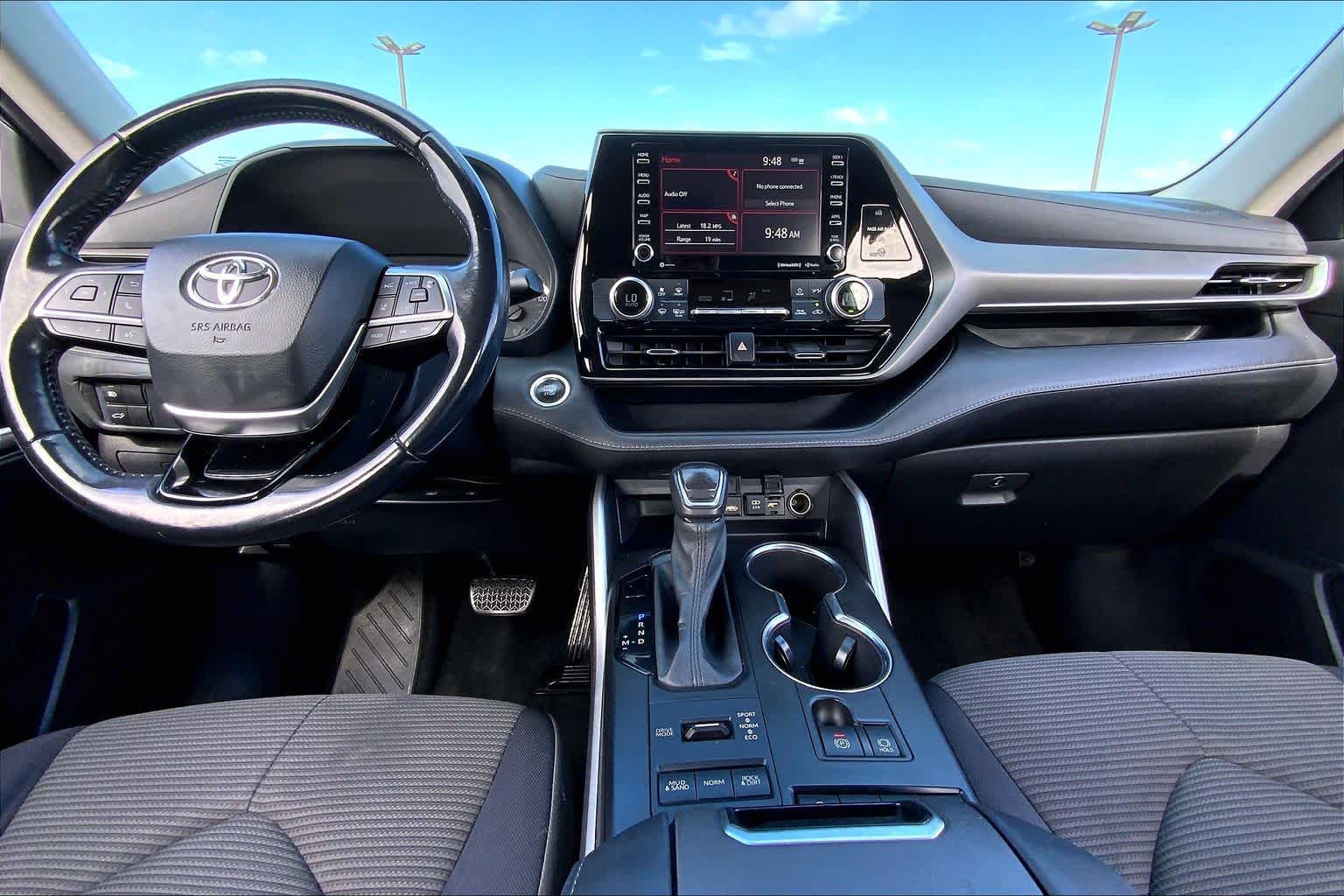 2021 Toyota Highlander LE Midnight Black Metallic at Group 1 Toyota Southwest