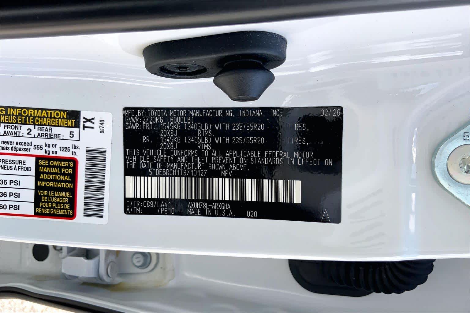 2026 Toyota Highlander Hybrid Platinum Wind Chill Pearl at Group 1 Toyota Southwest