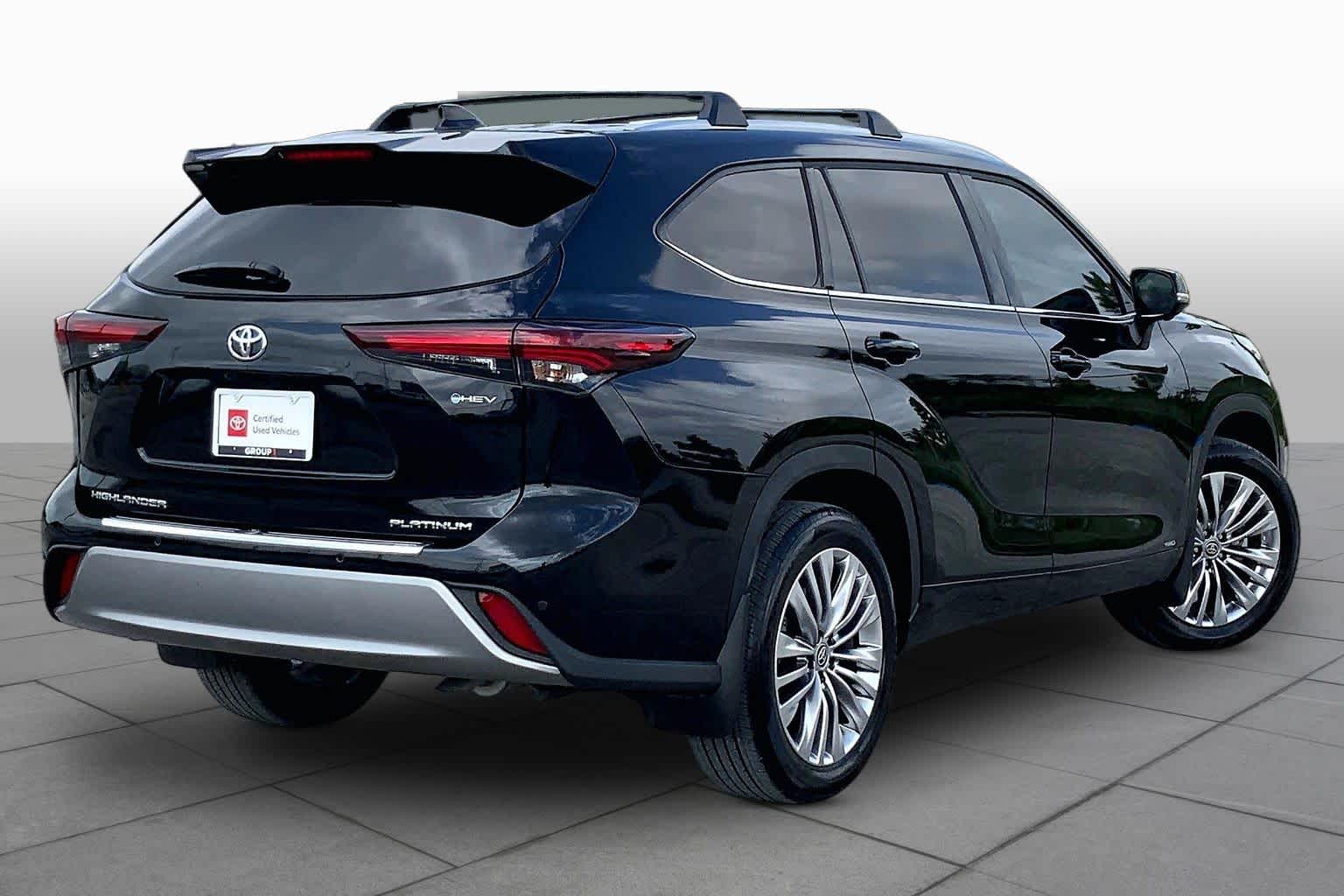 2026 Toyota Highlander Hybrid Platinum Midnight Black Metallic at Group 1 Toyota Southwest