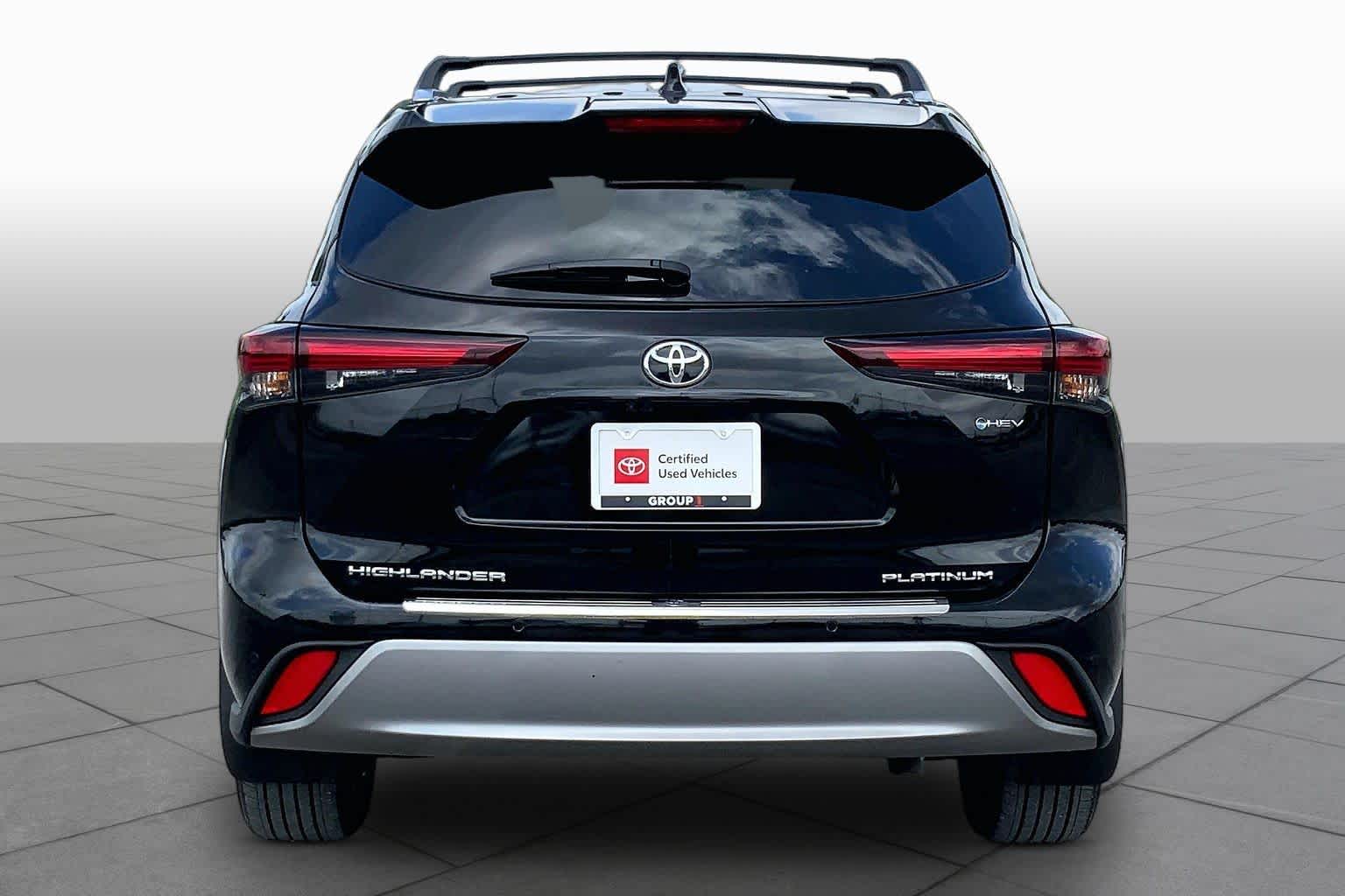 2026 Toyota Highlander Hybrid Platinum Midnight Black Metallic at Group 1 Toyota Southwest