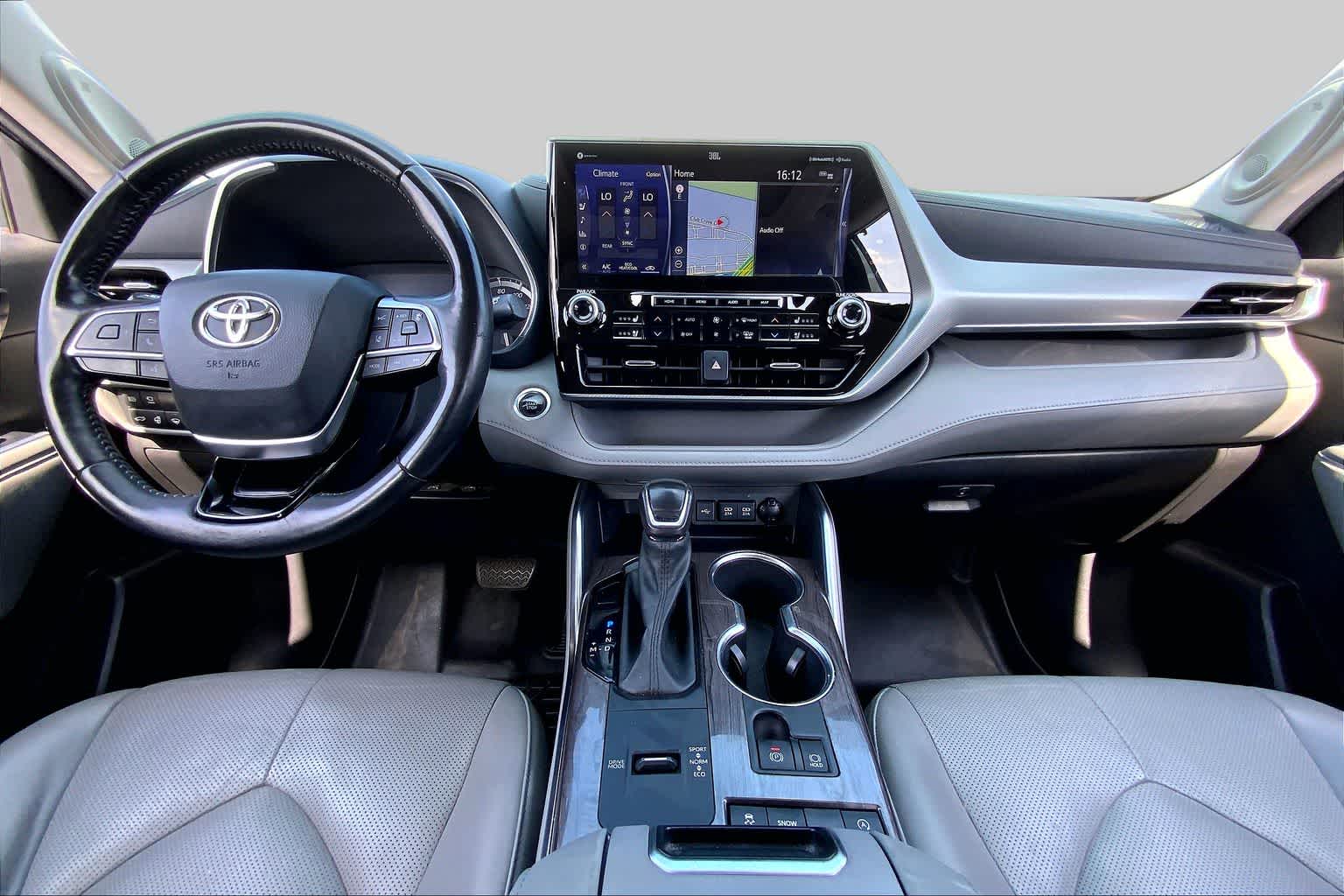 2021 Toyota Highlander Platinum Midnight Black Metallic at Group 1 Toyota Southwest