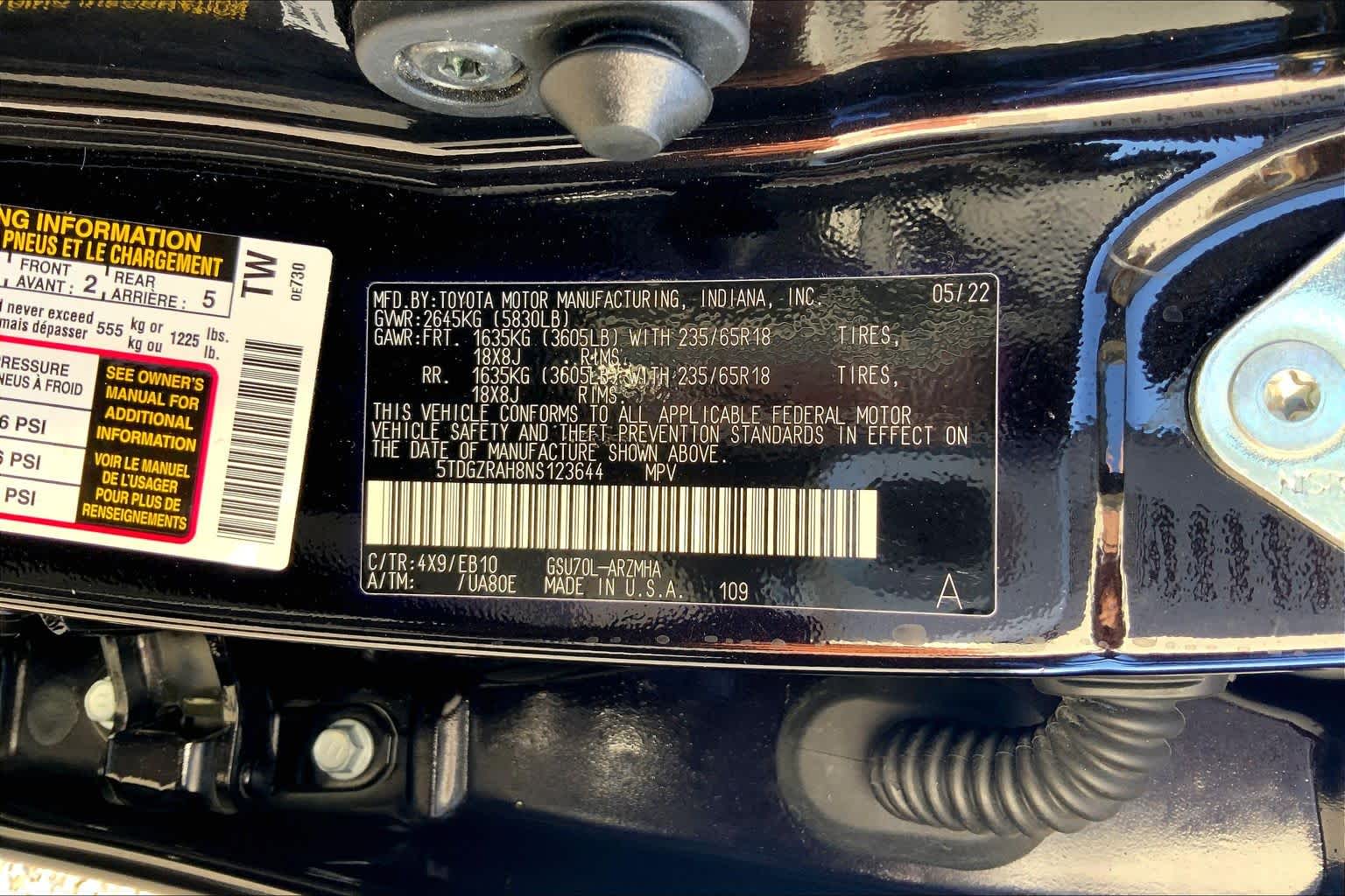 2022 Toyota Highlander photo 35 of 35