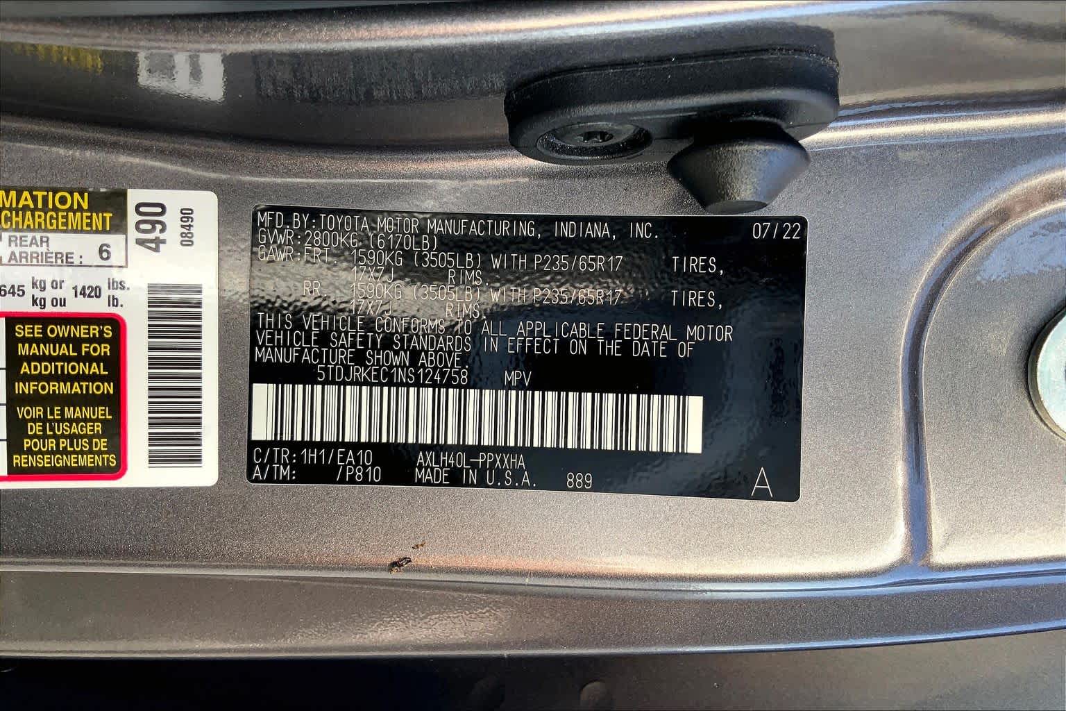 2022 Toyota Sienna XLE Predawn Gray Mica at Lexus of Clear Lake