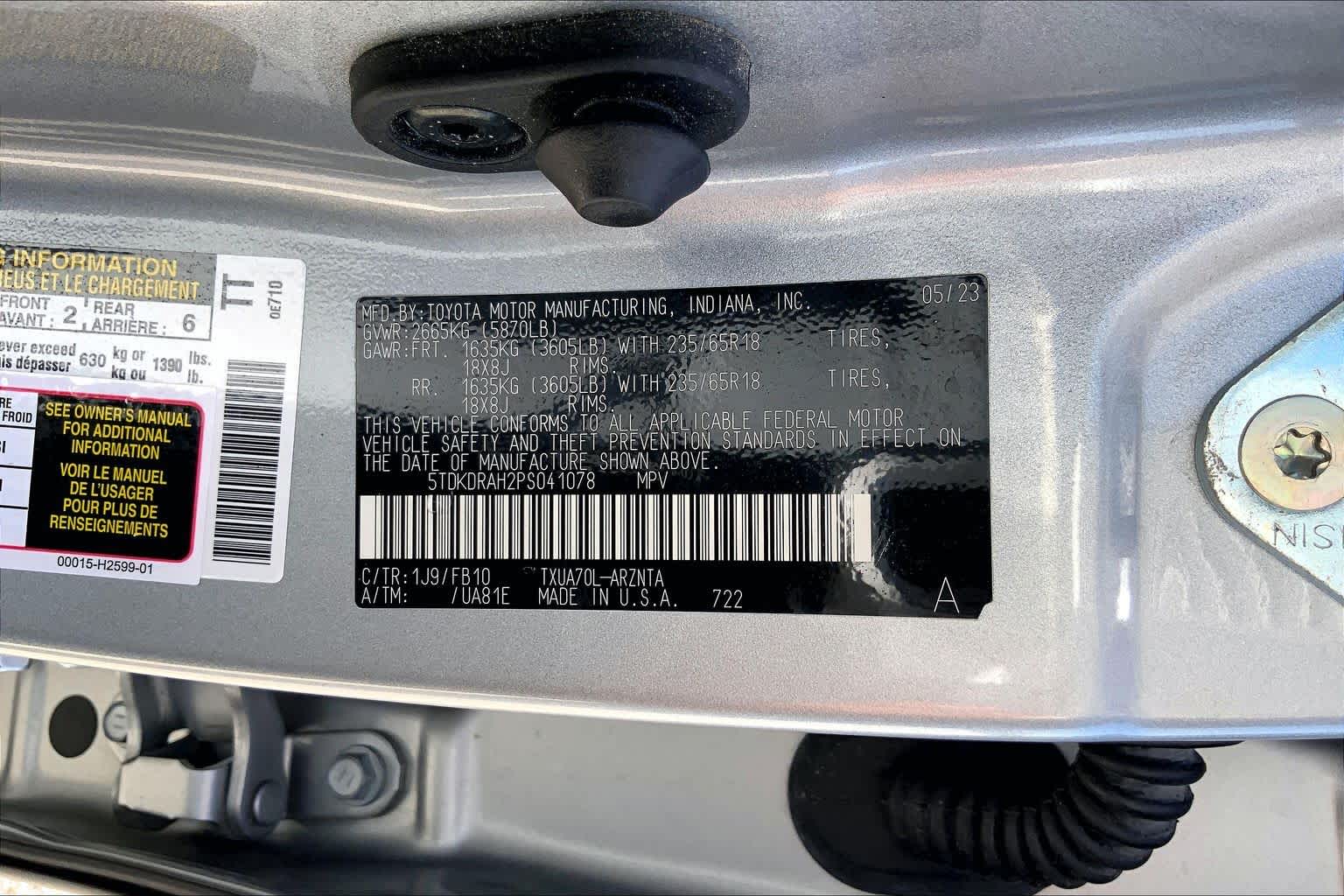2023 Toyota Highlander L Celestial Silver Metallic at Tomball Ford