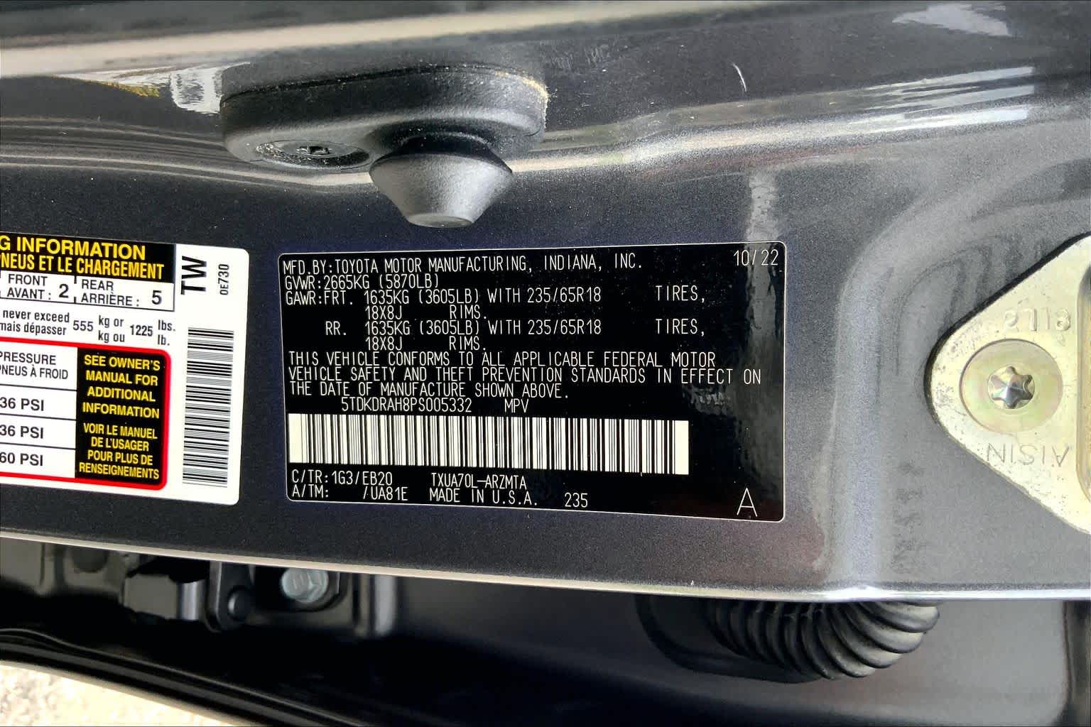 2023 Toyota Highlander XLE Magnetic Gray Metallic at Group 1 Toyota Southwest