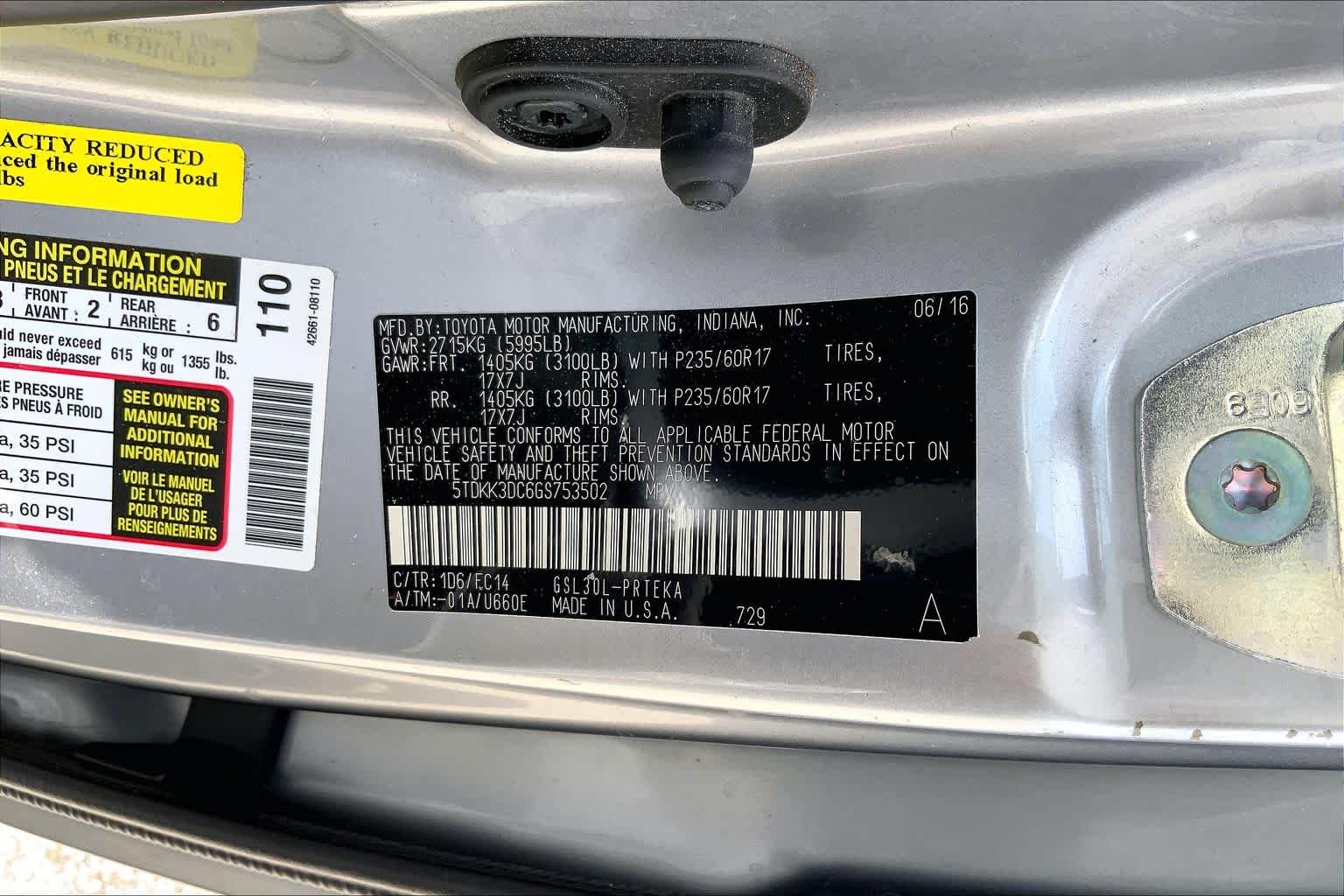 2016 Toyota Sienna LE Silver Sky Metallic at AutoNation USA Katy