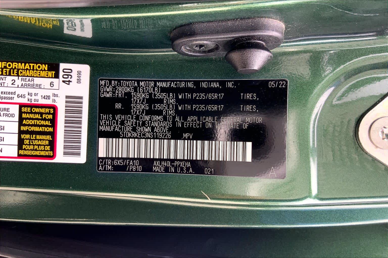 2022 Toyota Sienna LE Cypress at Beck & Masten Kia