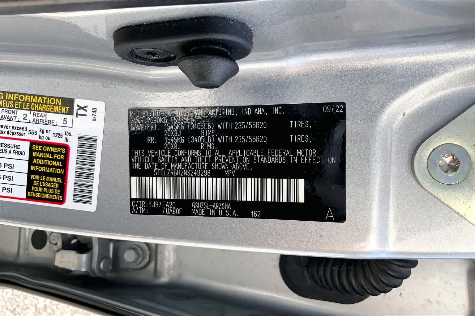 2022 Toyota Highlander XSE Celestial Silver Metallic at Group 1 Toyota Southwest