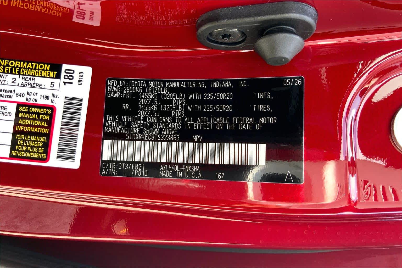 2026 Toyota Sienna XSE Ruby Flare Pearl at Group 1 Toyota Southwest