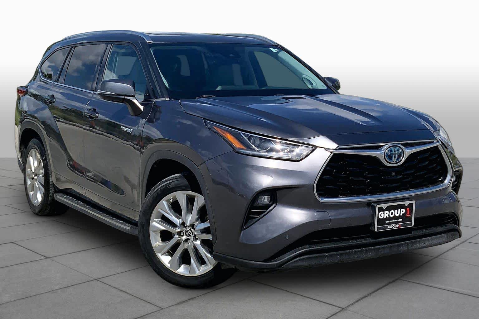 2021 Toyota Highlander Hybrid Limited Magnetic Gray Metallic at AutoNation USA Houston