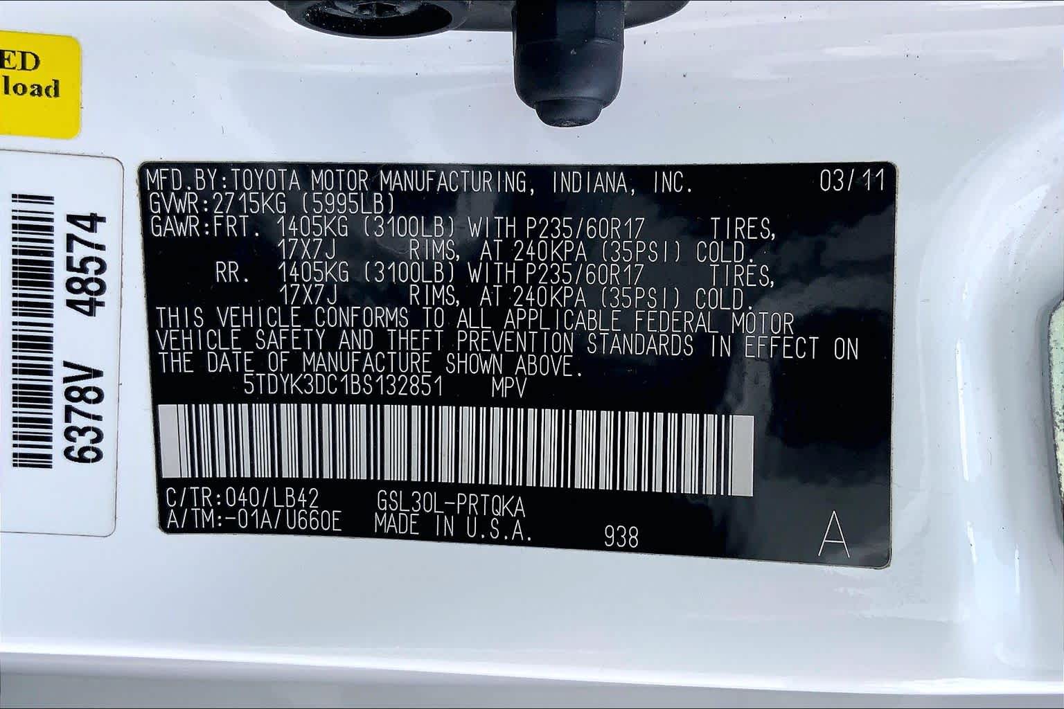 2011 Toyota Sienna photo 34 of 34