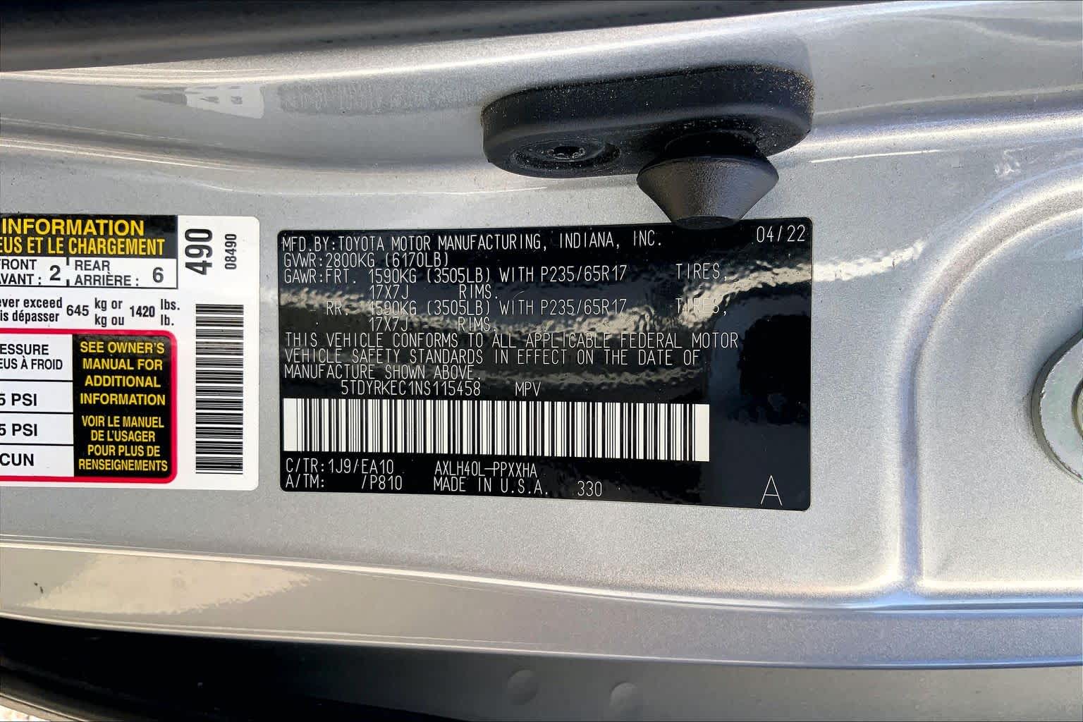 2022 Toyota Sienna XLE Celestial Silver Metallic at AutoNation USA Katy