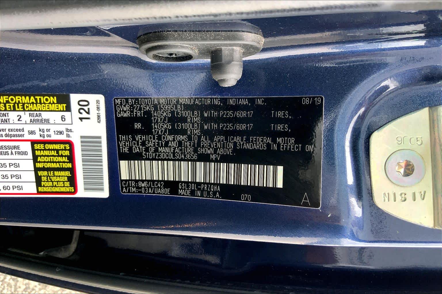 2020 Toyota Sienna photo 36 of 36