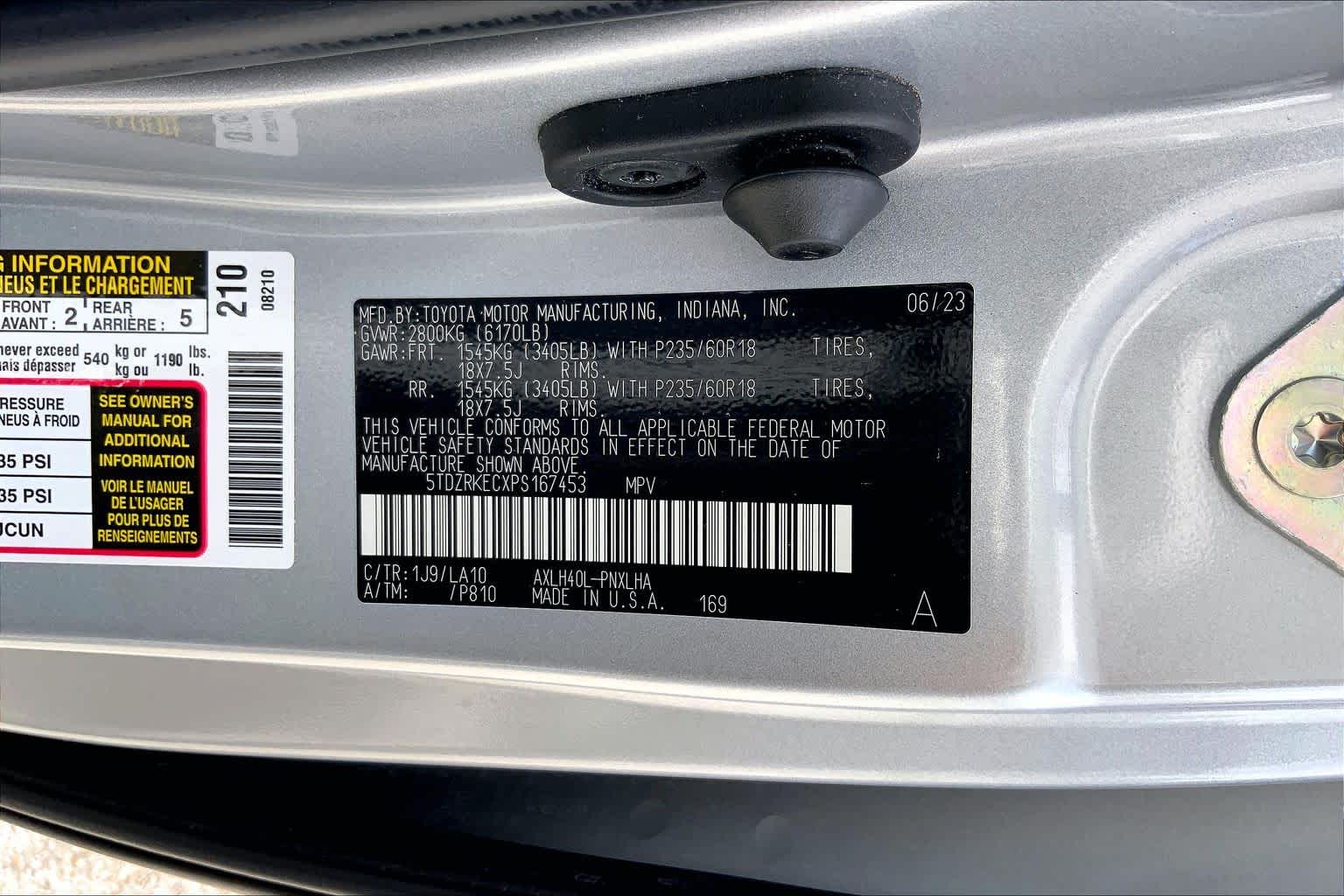 2023 Toyota Sienna Limited Celestial Silver Metallic at Group 1 Toyota Southwest
