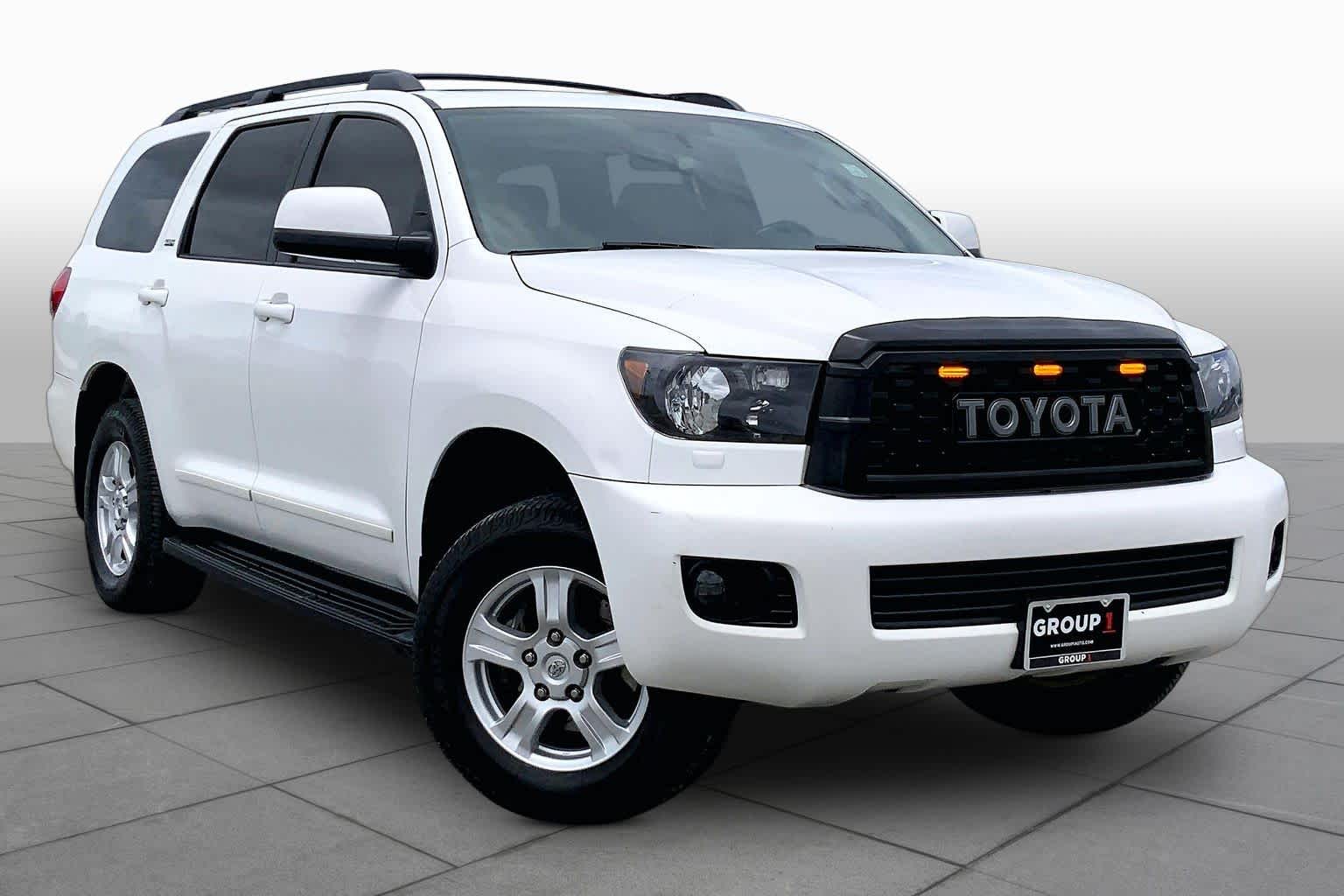 2015 Toyota Sequoia SR5 Super White at AutoNation USA Katy