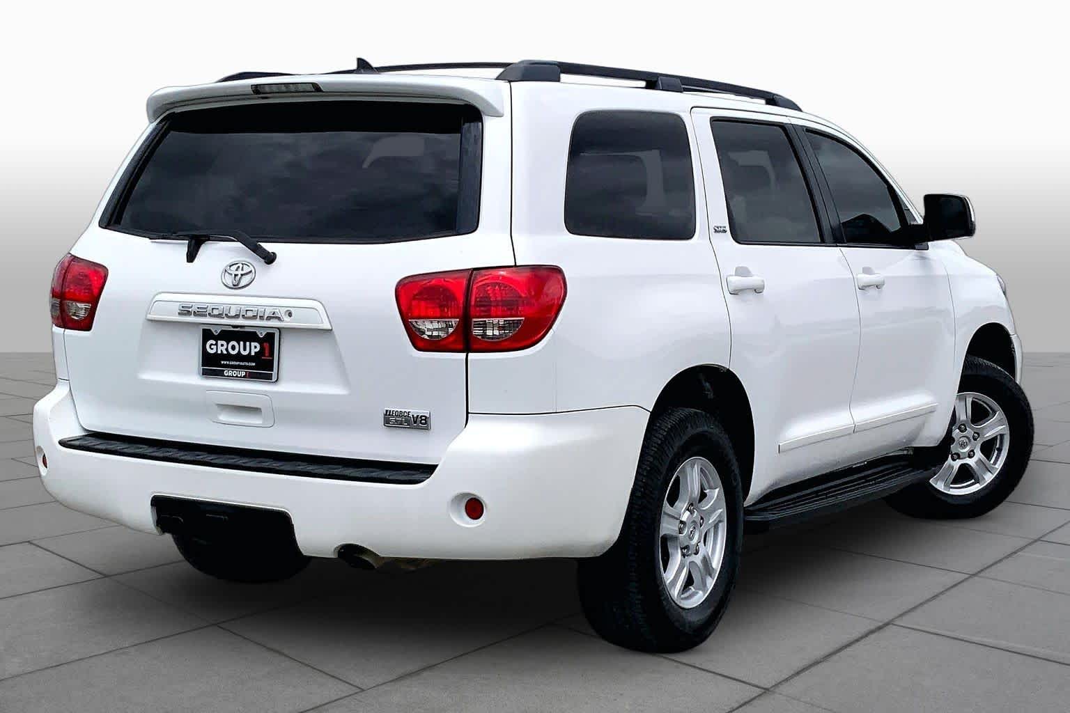 2015 Toyota Sequoia SR5 Super White at AutoNation USA Katy
