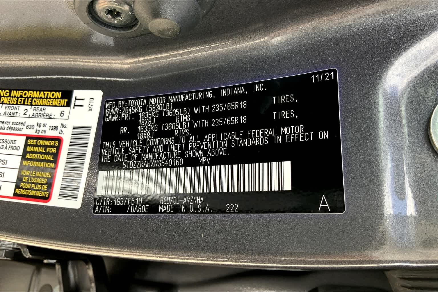 2022 Toyota Highlander LE Magnetic Gray Metallic at Lone Star Chevrolet
