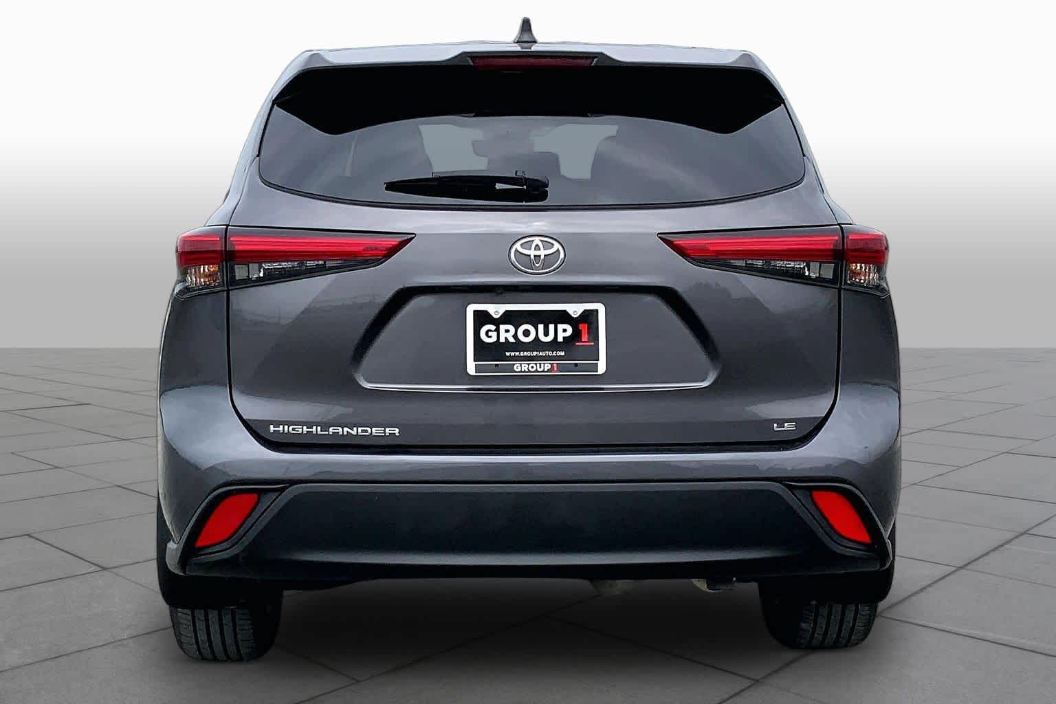 2022 Toyota Highlander LE Magnetic Gray Metallic at Group 1 Toyota Southwest
