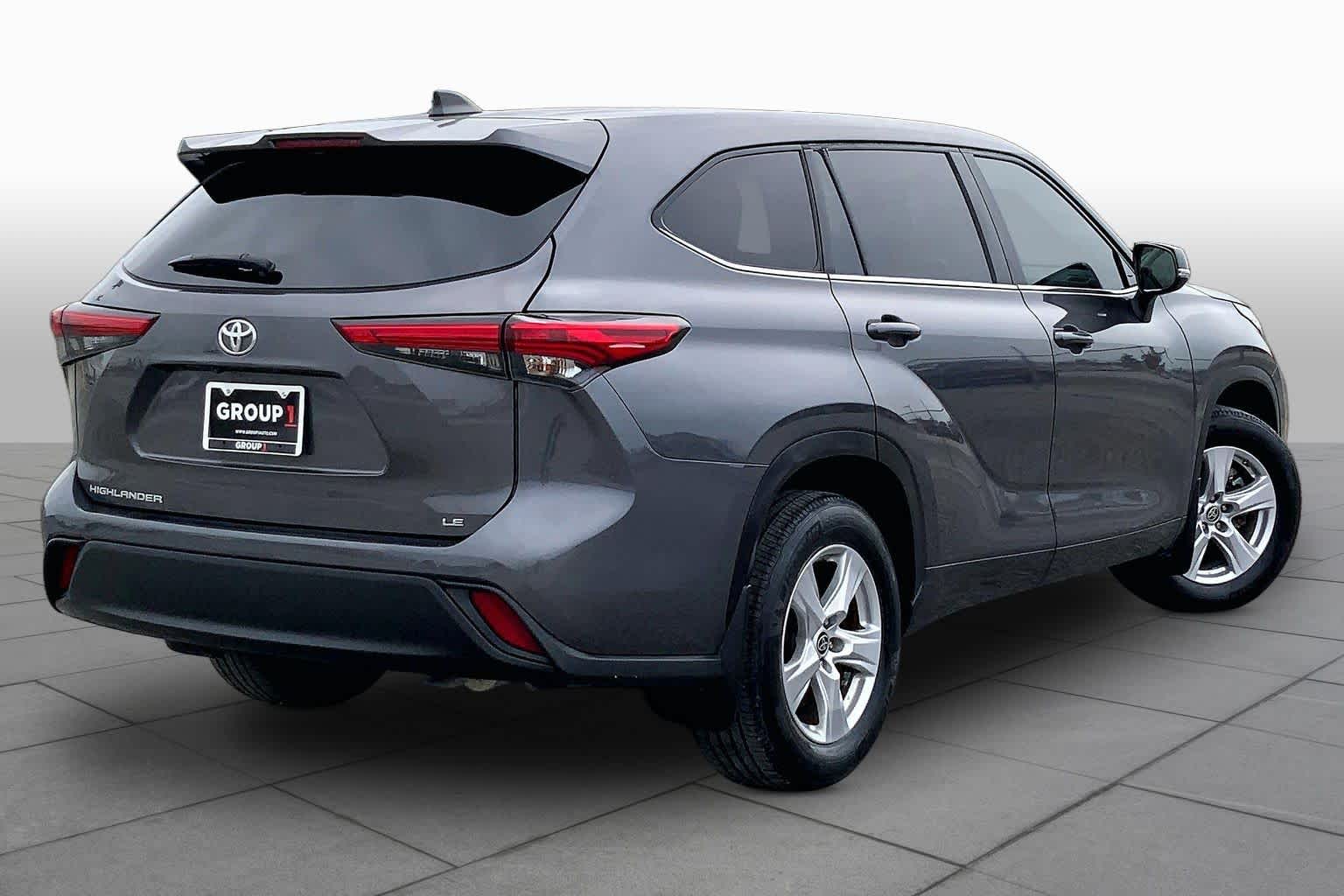 2022 Toyota Highlander LE Magnetic Gray Metallic at Group 1 Toyota Southwest