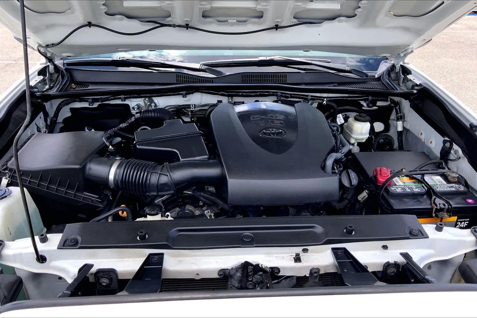 2019 Toyota Tacoma TRD Sport Super White at Tomball Ford