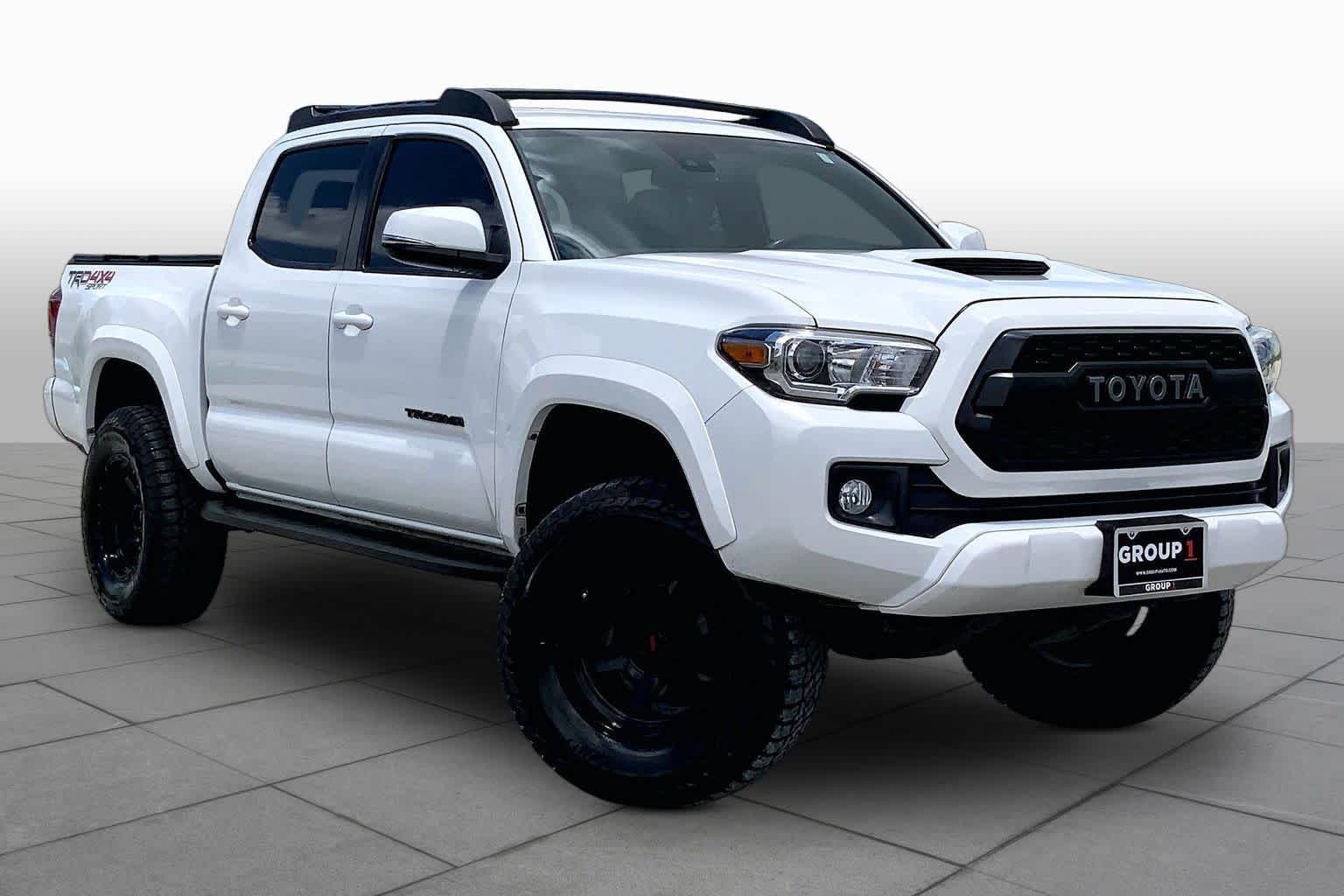 2019 Toyota Tacoma TRD Sport Super White at Tomball Ford