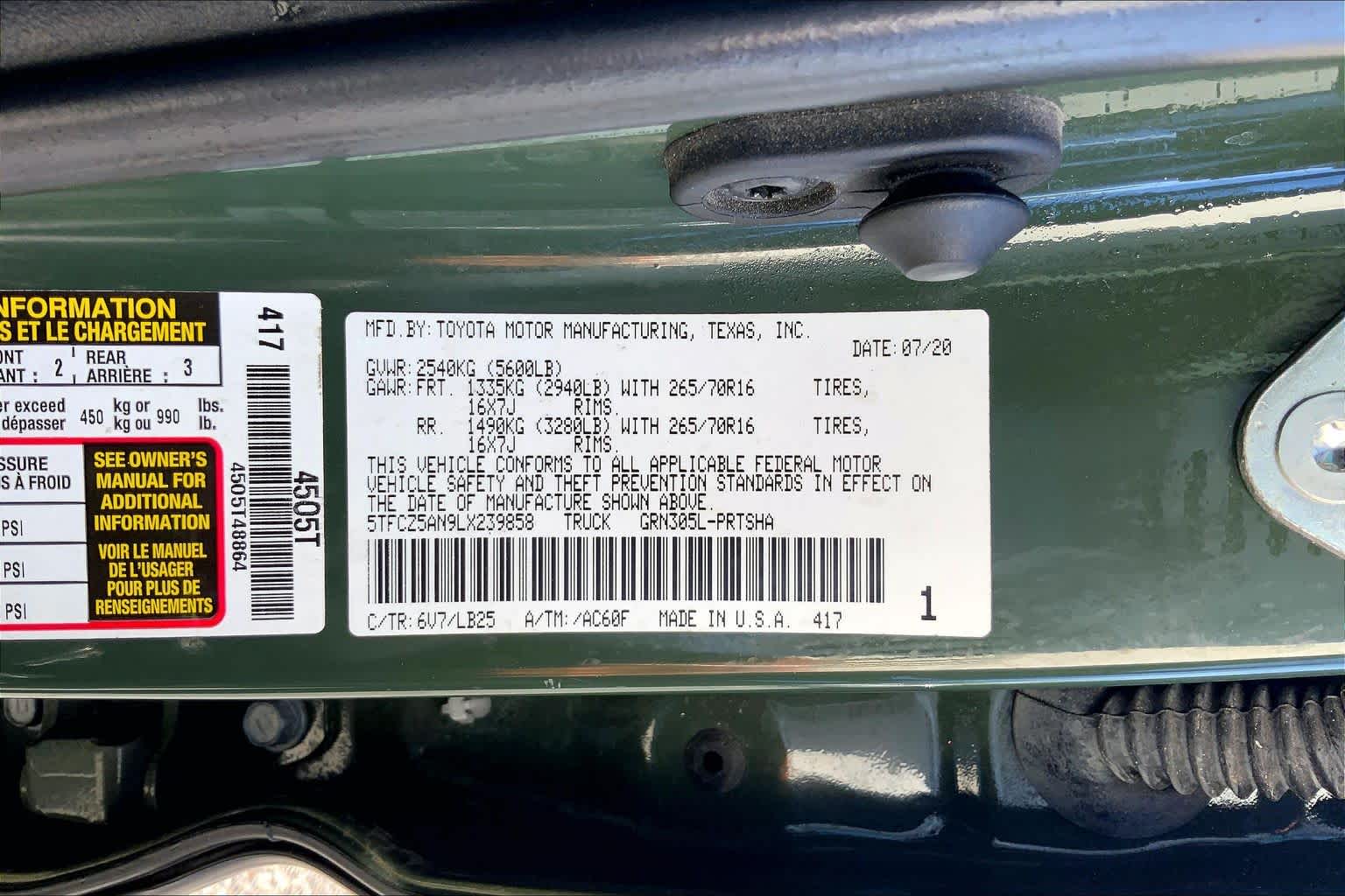 2020 Toyota Tacoma photo 36 of 36