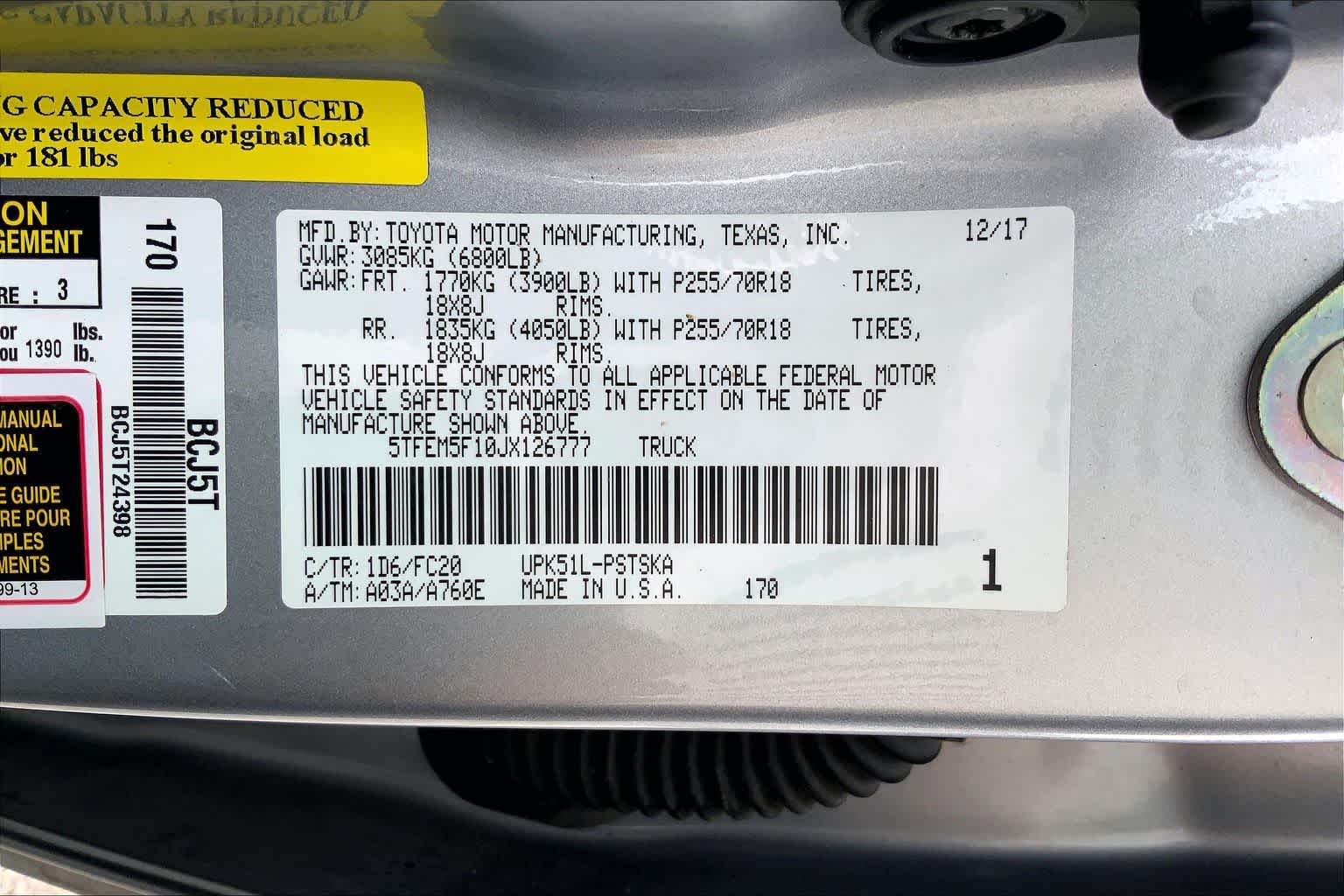 2018 Toyota Tundra SR5 Silver Sky Metallic at Honda of Clear Lake