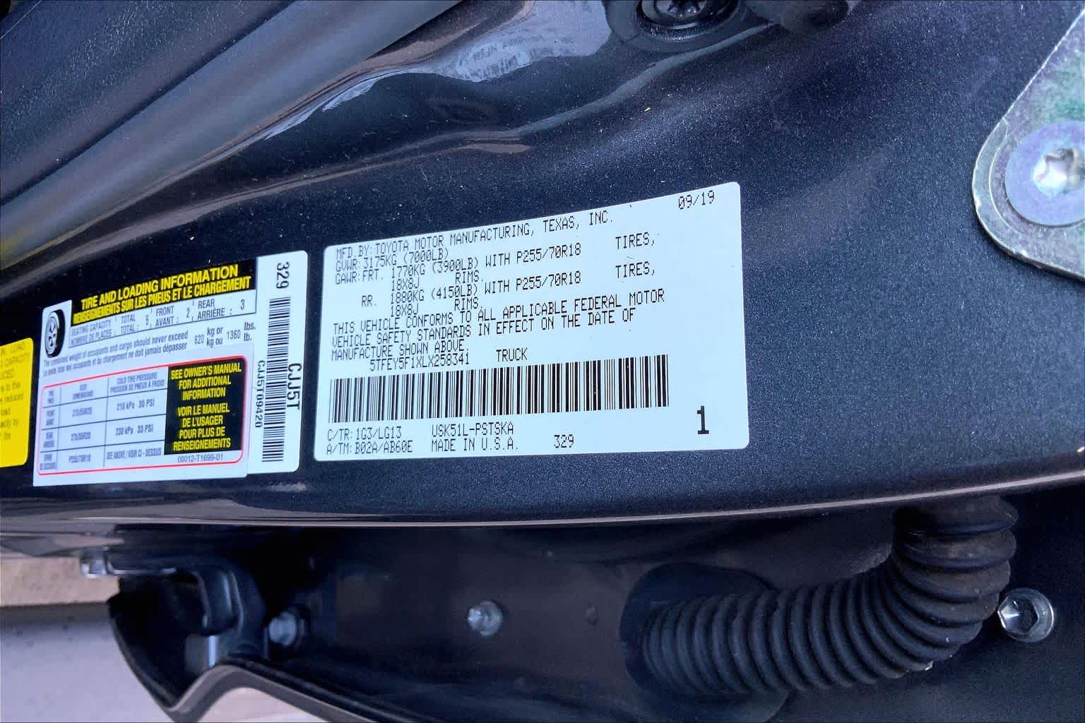 2020 Toyota Tundra SR5 Magnetic Grey Metallic at Group 1 Toyota Southwest