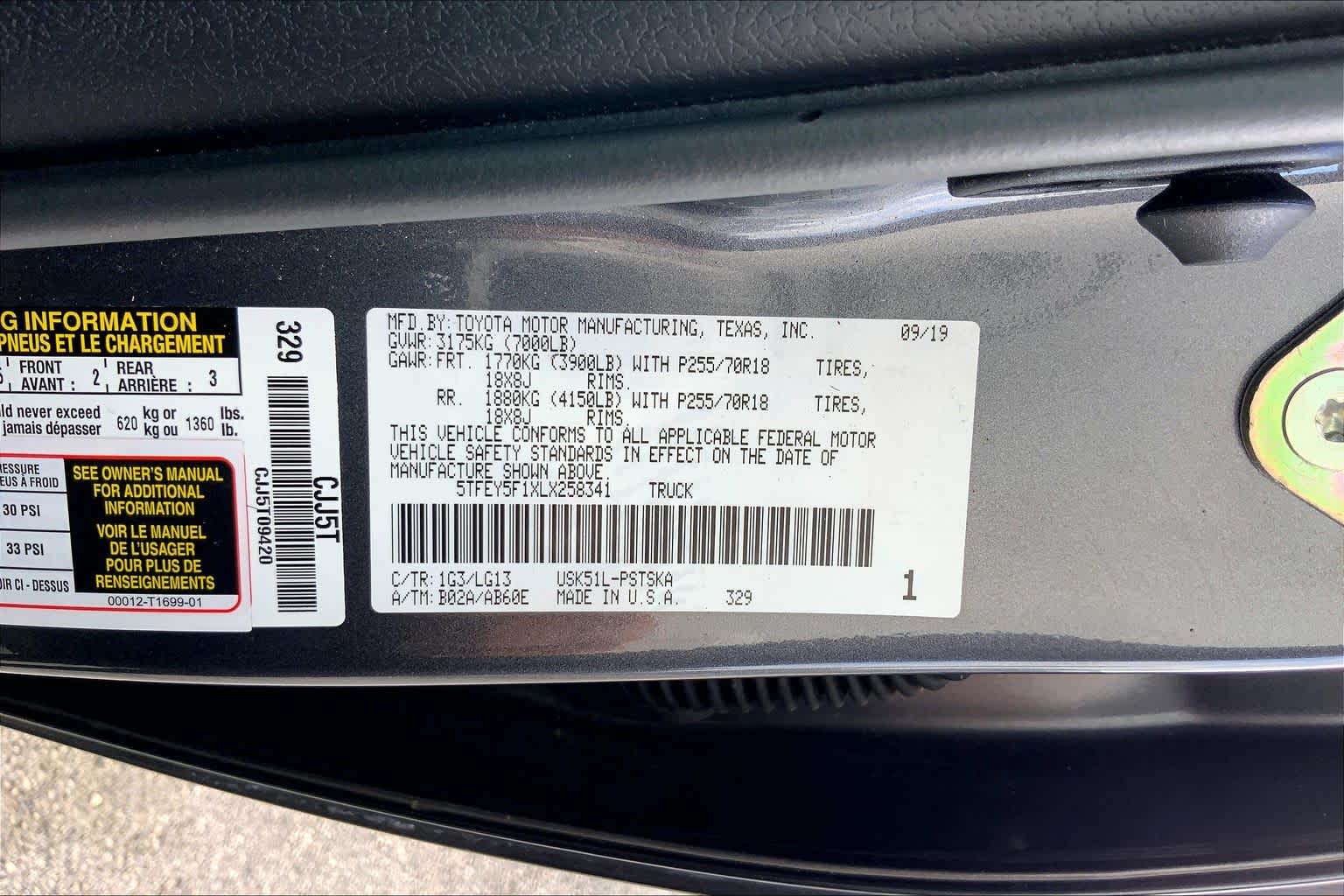 2020 Toyota Tundra SR5 Magnetic Grey Metallic at Sterling McCall Nissan