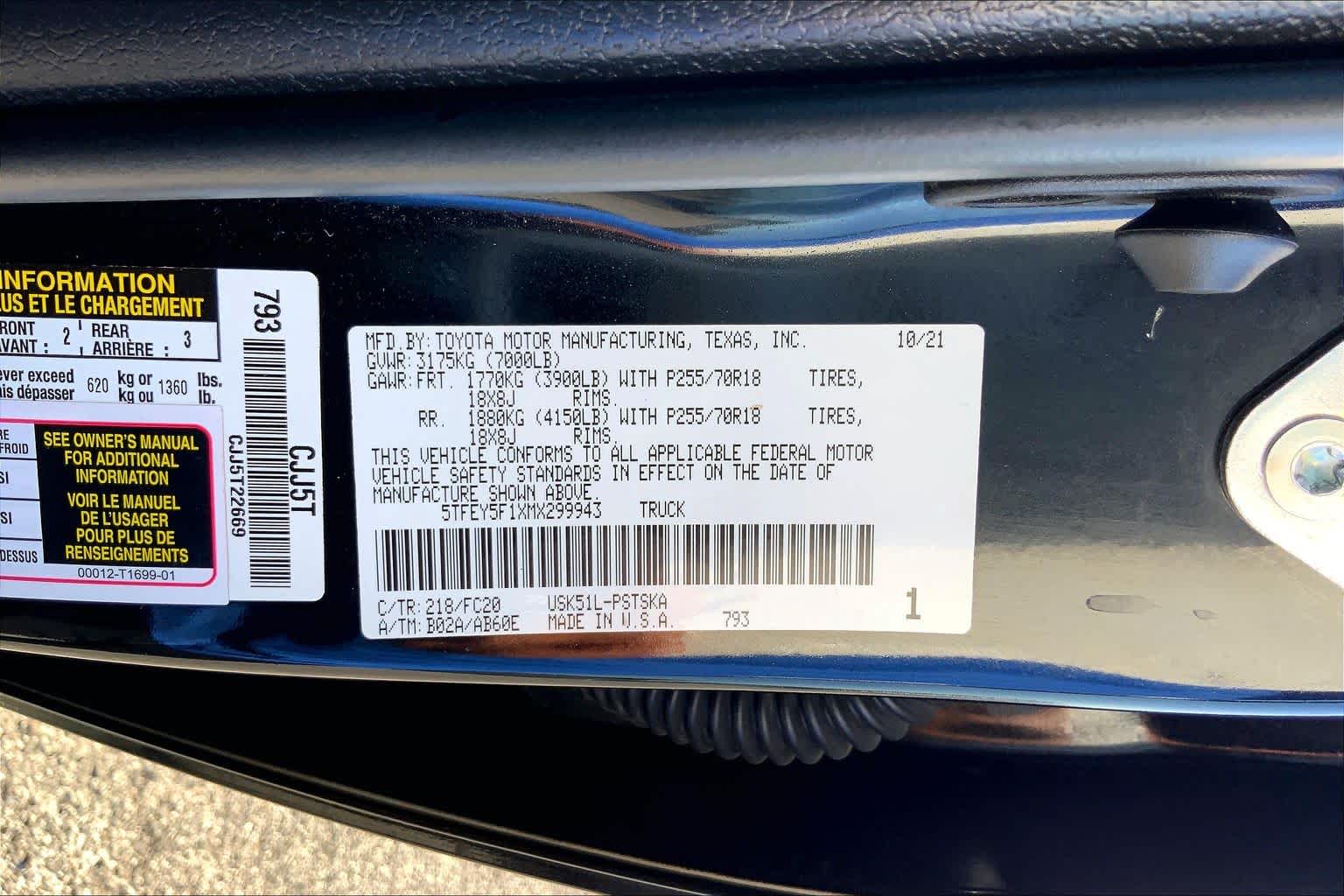 2021 Toyota Tundra photo 36 of 36