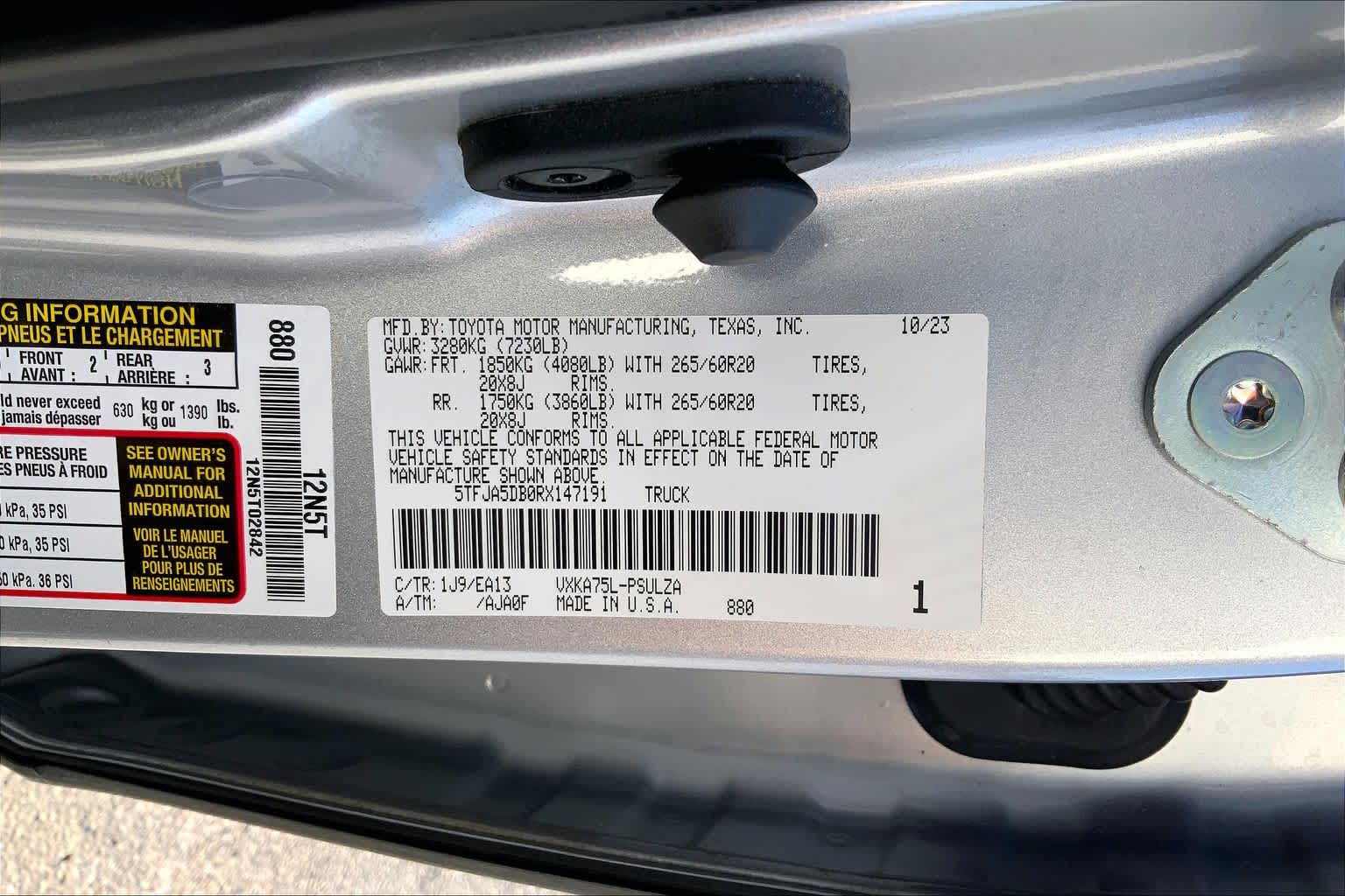 2024 Toyota Tundra Limited Celestial Silver Metallic at Group 1 Toyota Southwest