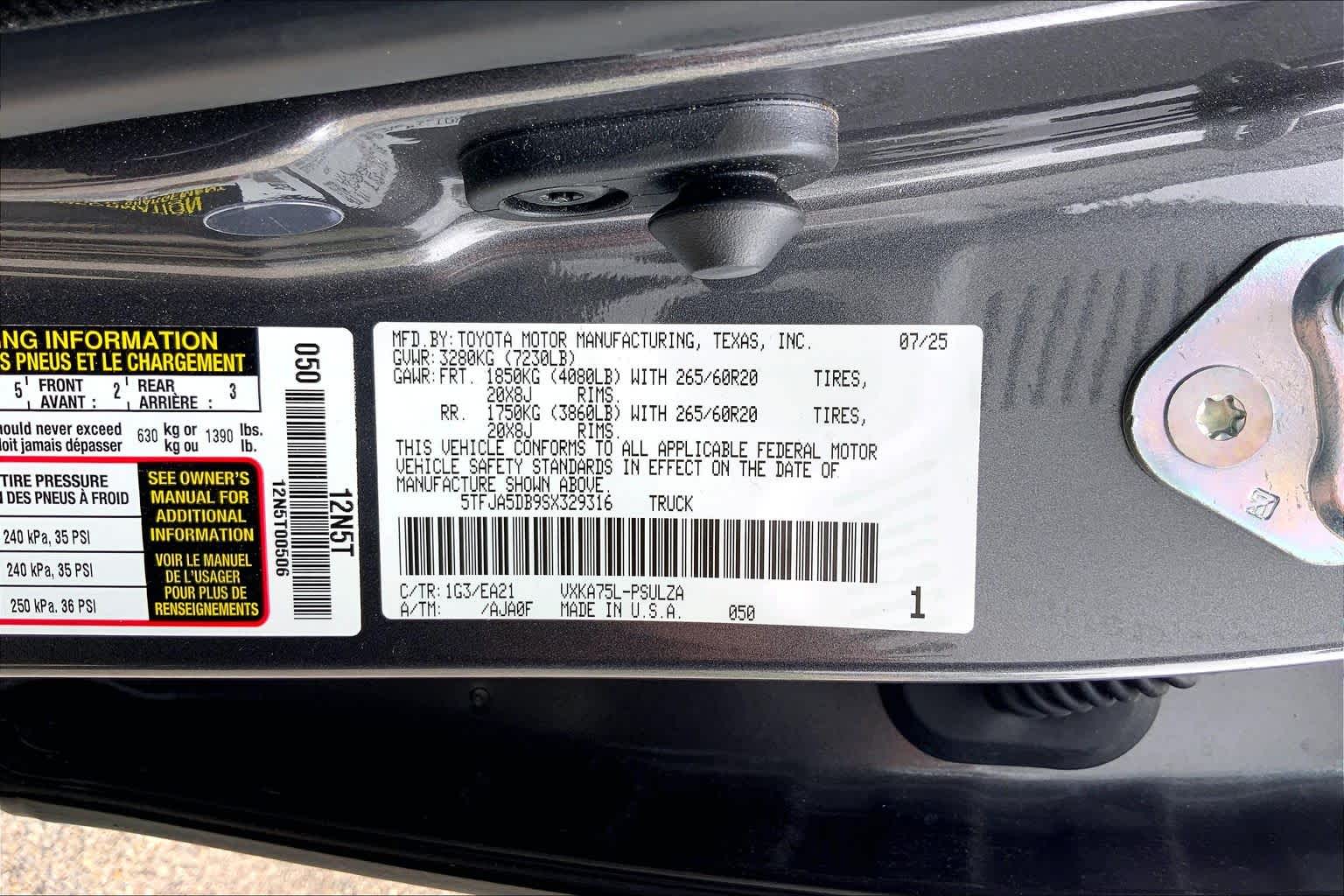 2025 Toyota Tundra Limited Magnetic Gray Metallic at Group 1 Toyota Southwest