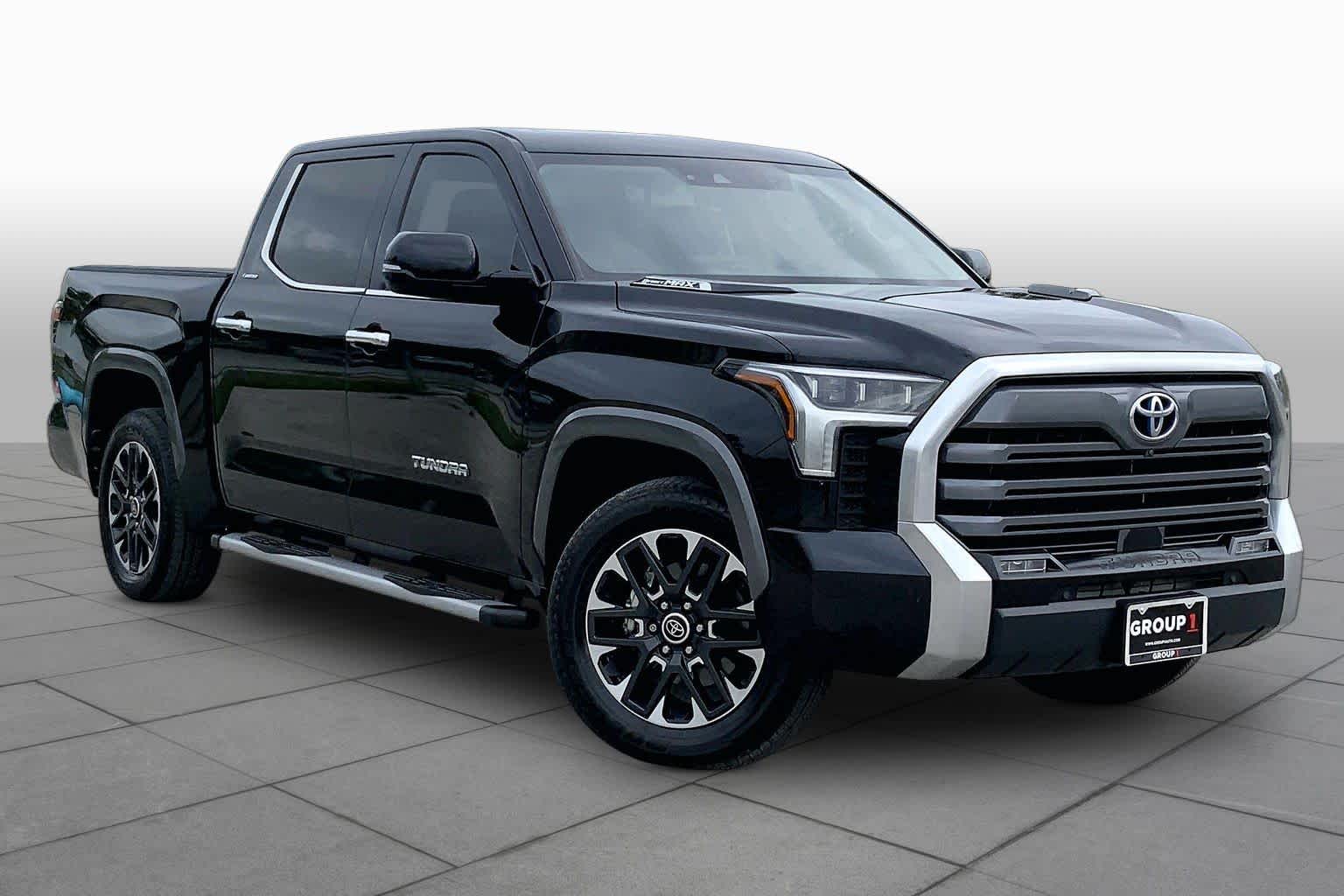 2023 Toyota Tundra Limited Hybrid Midnight Black Metallic at Group 1 Toyota Southwest