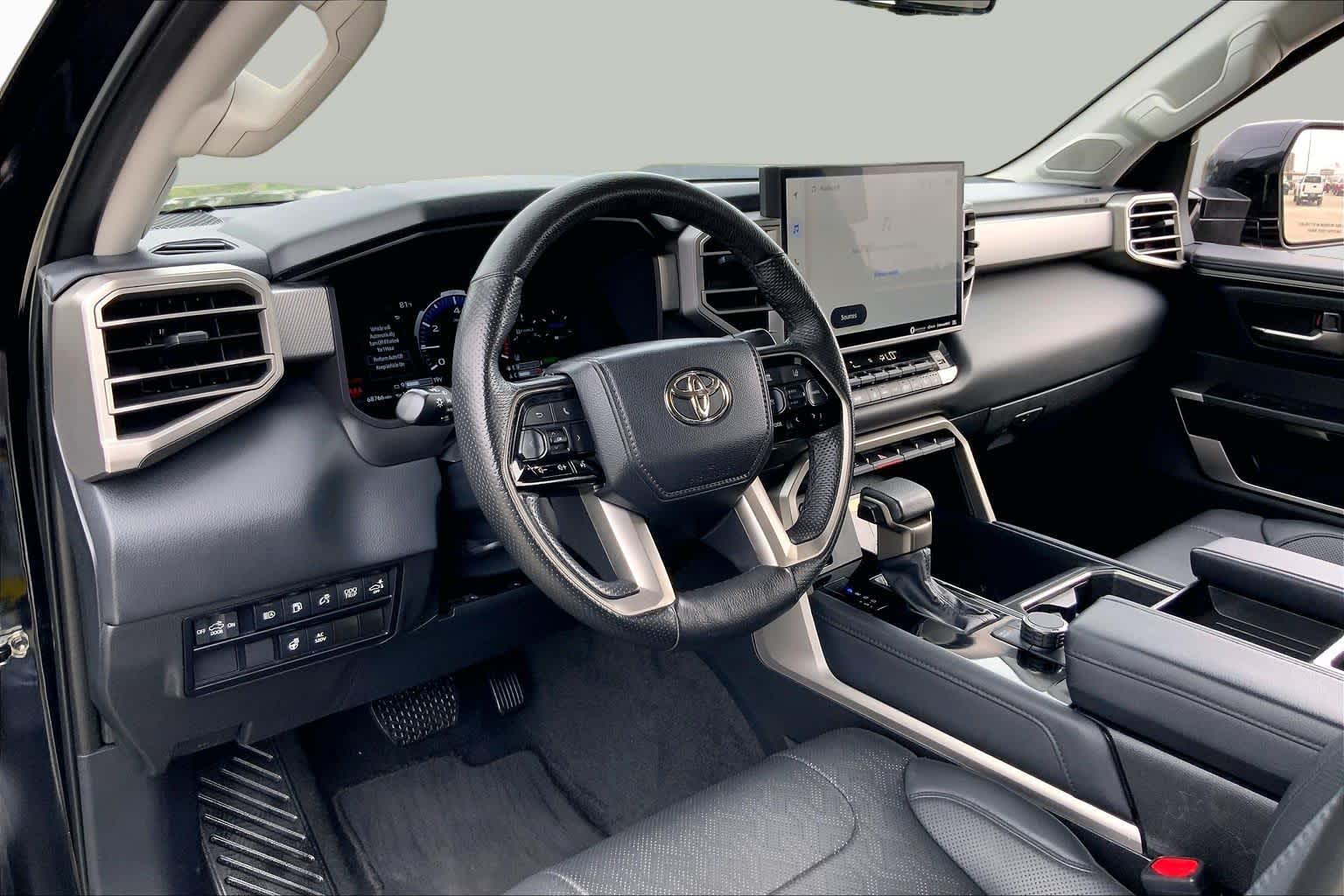2023 Toyota Tundra Limited Hybrid Midnight Black Metallic at Group 1 Toyota Southwest