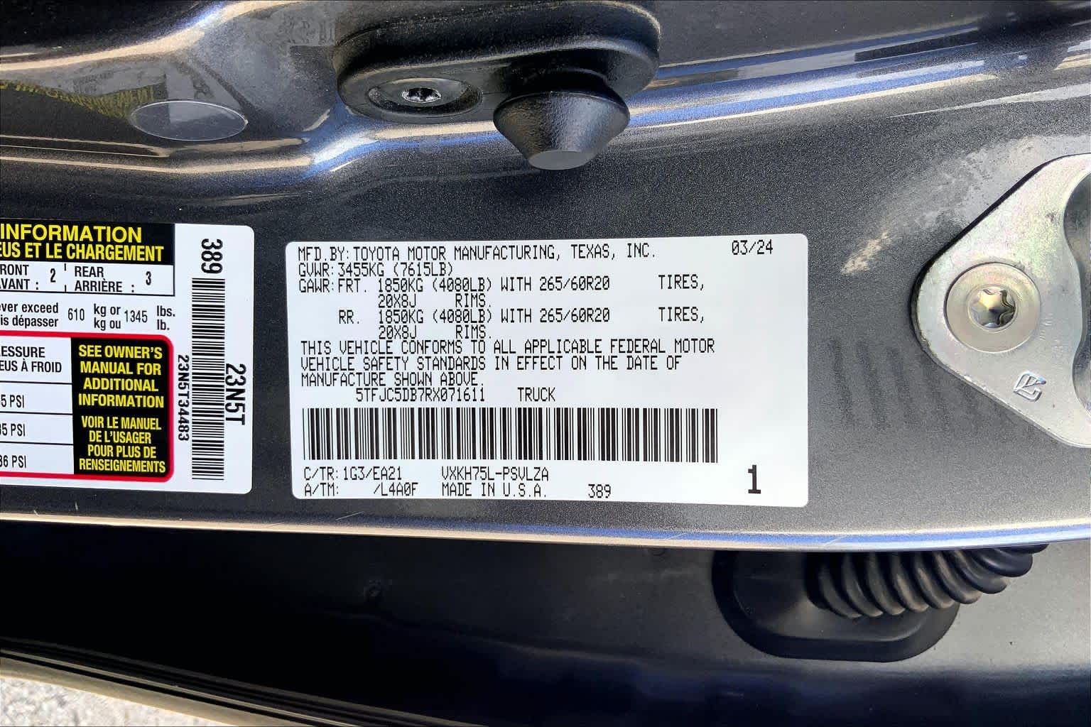 2024 Toyota Tundra photo 36 of 36