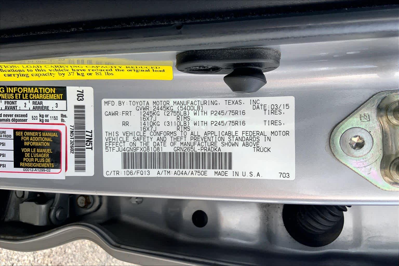 2015 Toyota Tacoma photo 36 of 36