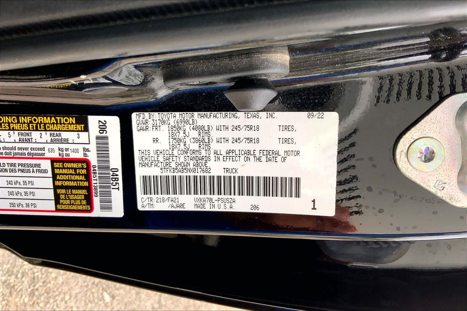 2022 Toyota Tundra photo 36 of 36