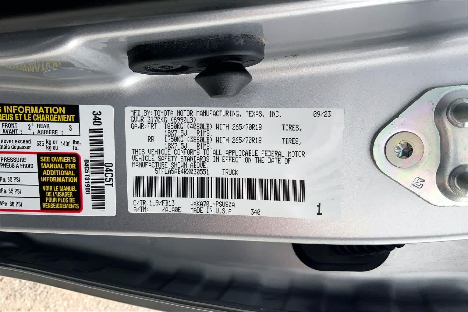 2024 Toyota Tundra SR5 Celestial Silver Metallic at Group 1 GMC Buick South