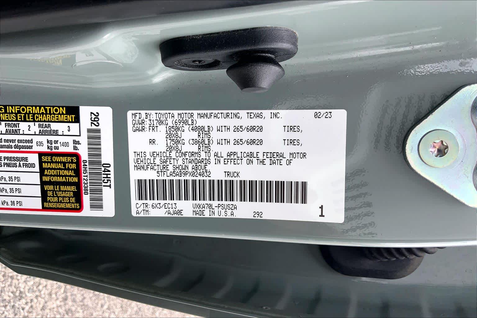 2023 Toyota Tundra SR5 Lunar Rock at Group 1 Toyota Southwest