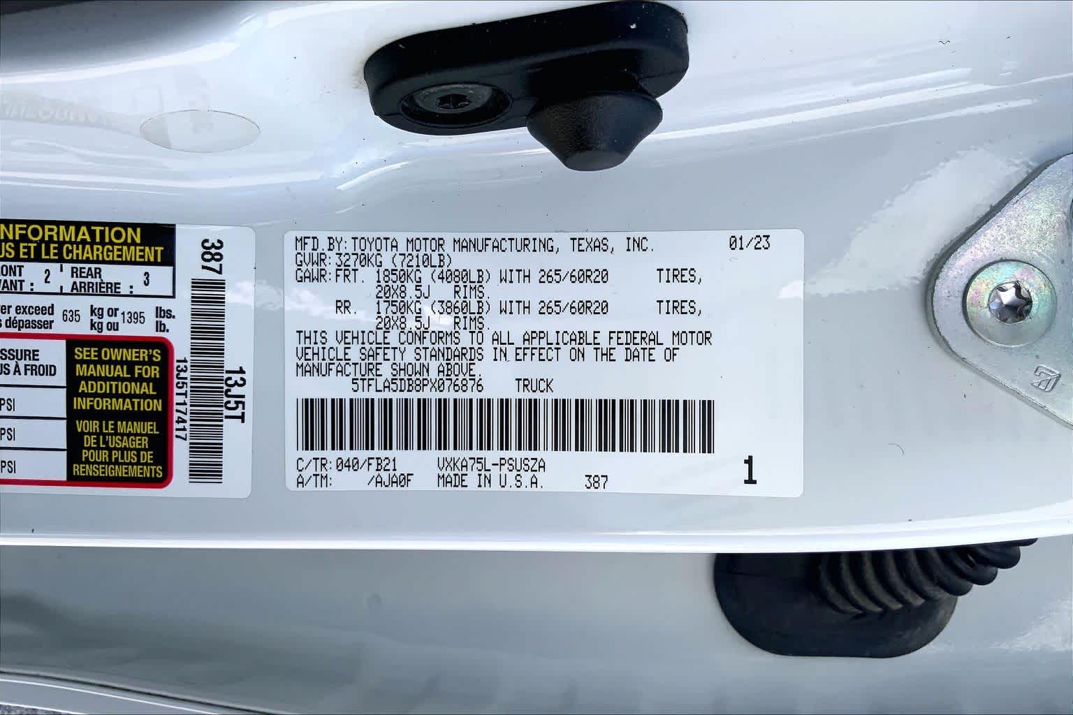 2023 Toyota Tundra SR5 Ice Cap at Beck & Masten Kia