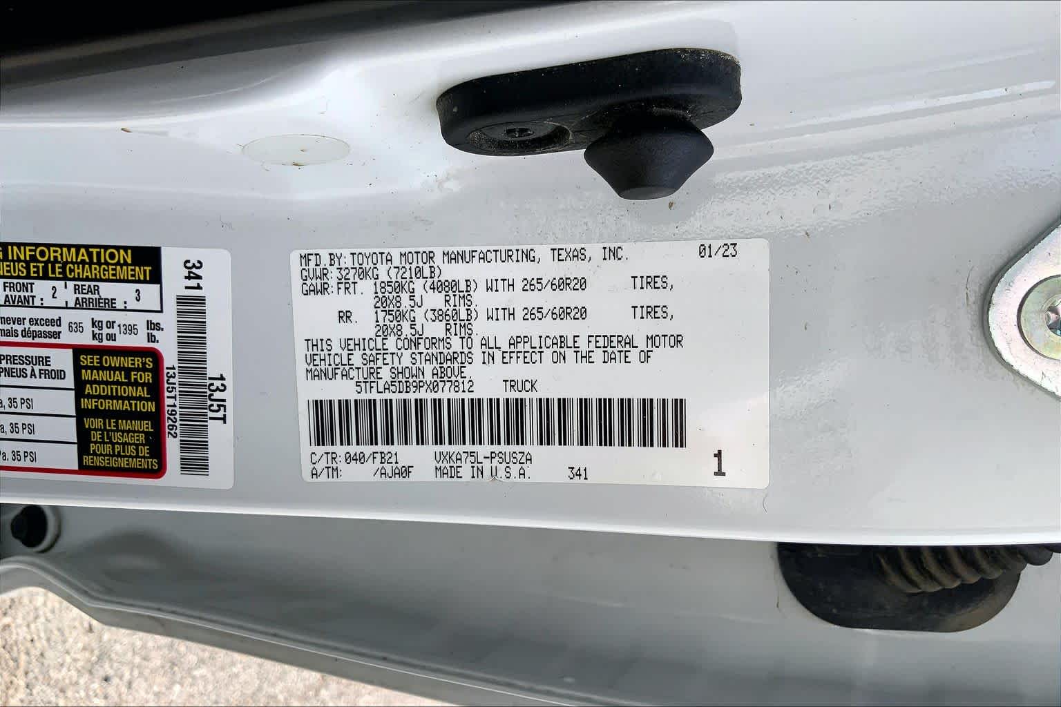 2023 Toyota Tundra SR5 Ice Cap at Group 1 Toyota Southwest