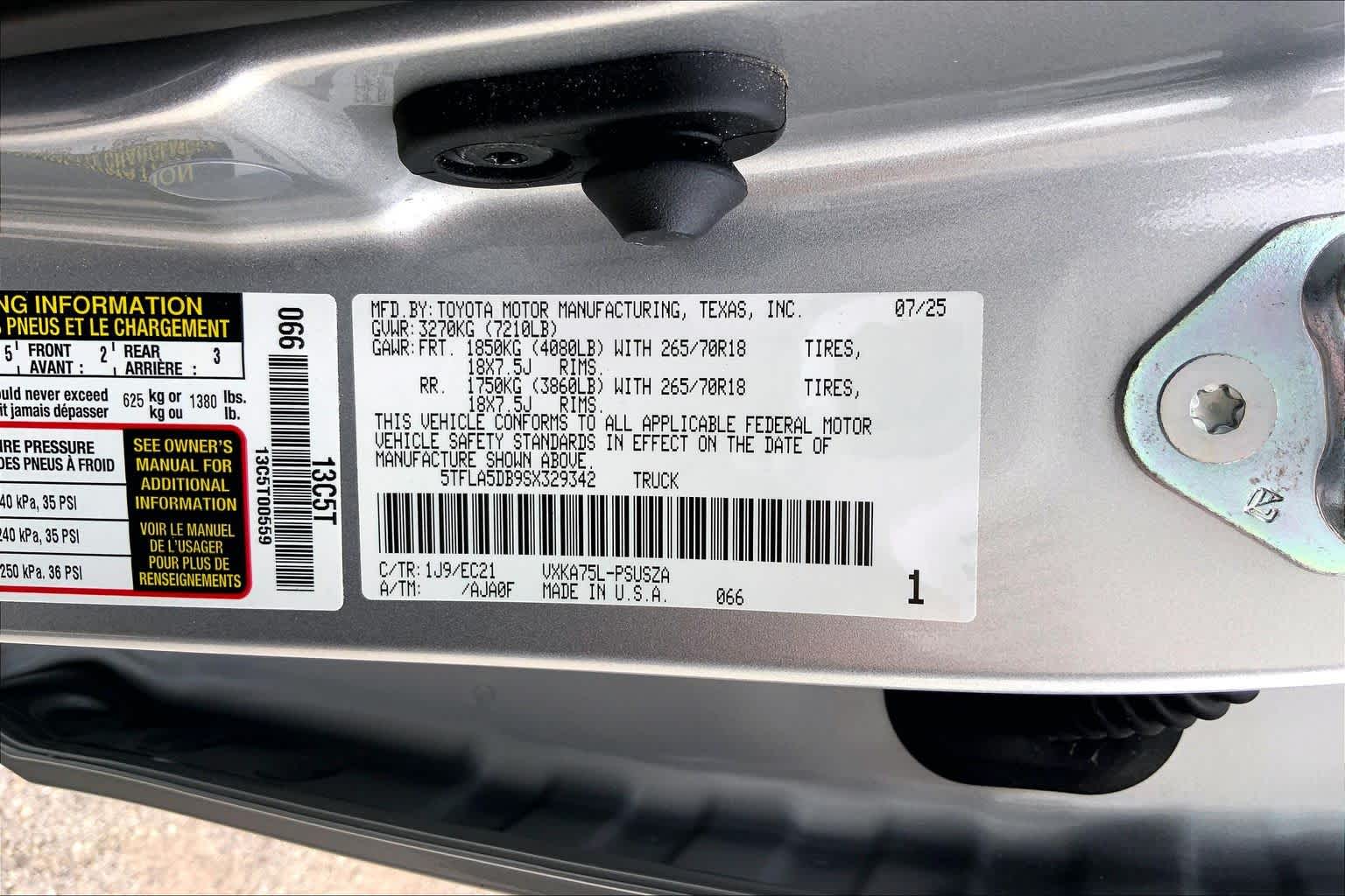 2025 Toyota Tundra SR5 Celestial Silver Metallic at Group 1 Toyota Southwest