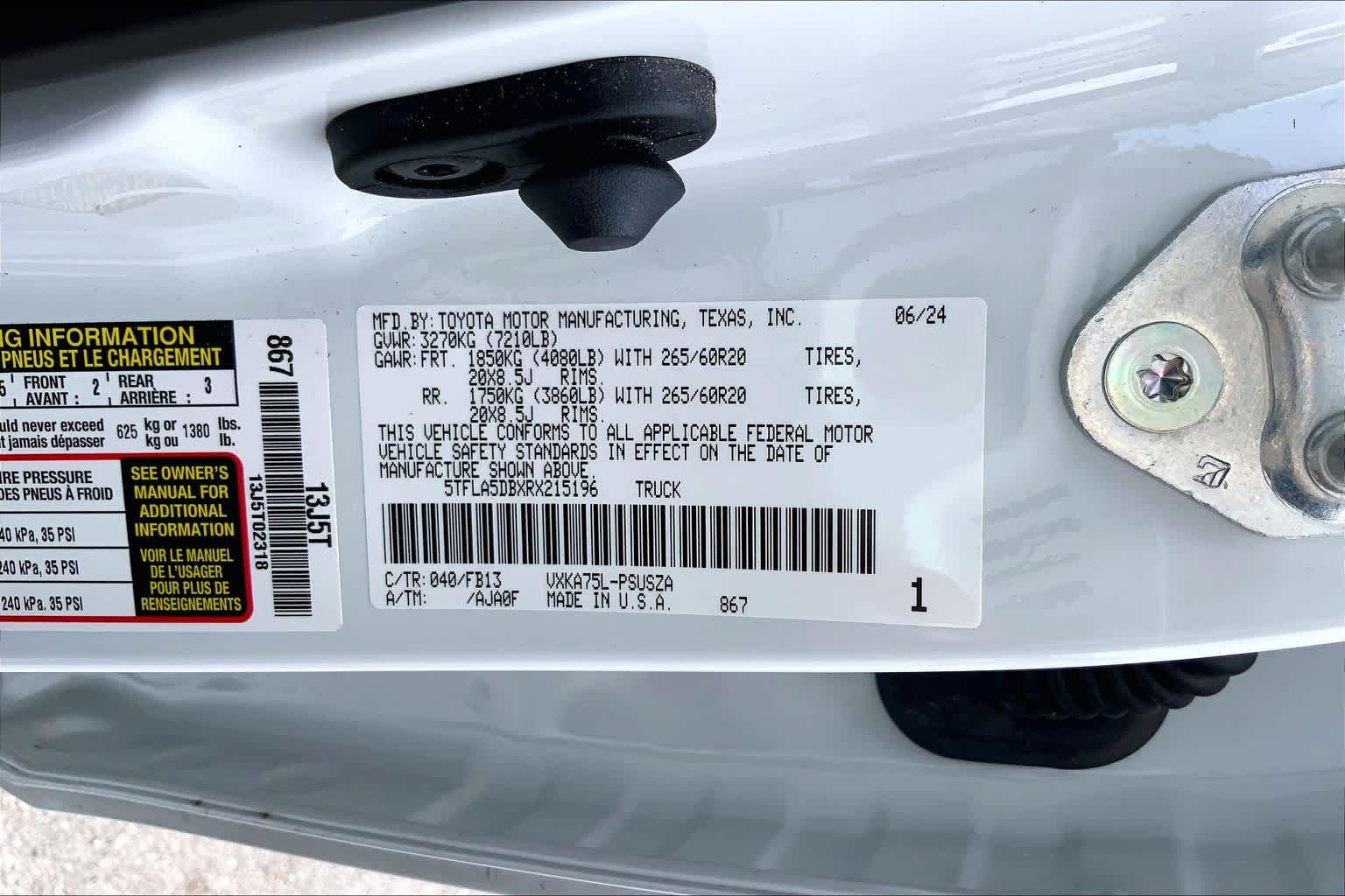 2024 Toyota Tundra SR5 Ice Cap at Group 1 Toyota Southwest