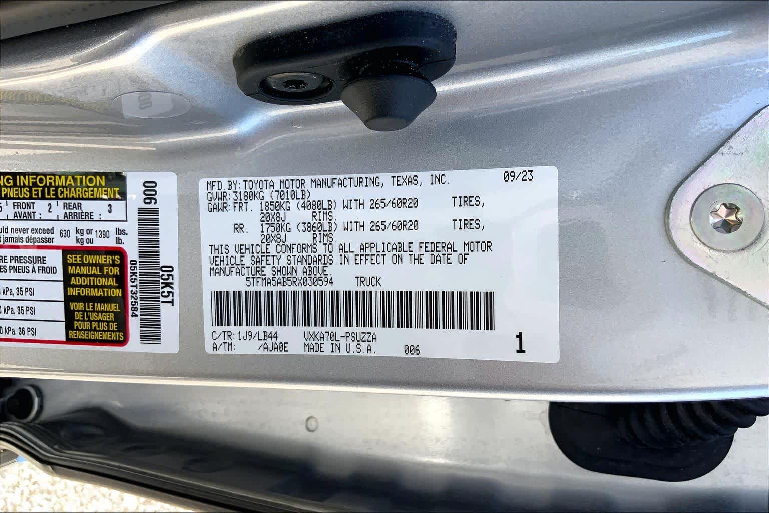 2024 Toyota Tundra 1794 Edition Celestial Silver Metallic at Group 1 Toyota Southwest