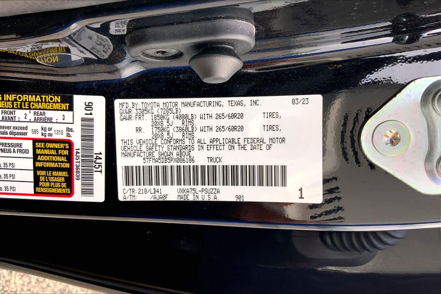 2023 Toyota Tundra photo 36 of 36
