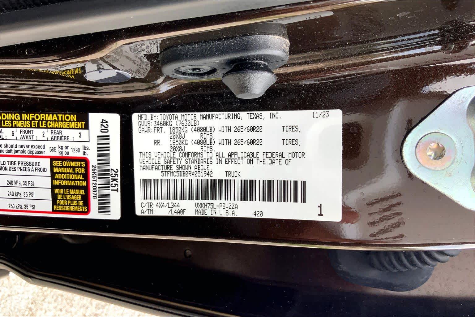 2024 Toyota Tundra 1794 Edition Hybrid Smoked Mesquite at Group 1 Toyota Southwest