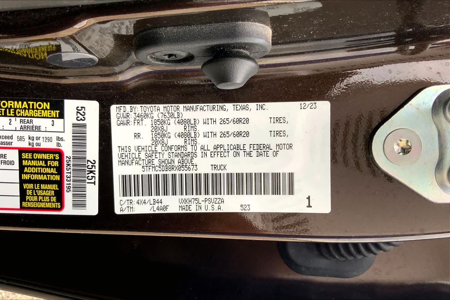 2024 Toyota Tundra 1794 Edition Hybrid Smoked Mesquite at Group 1 Toyota Southwest