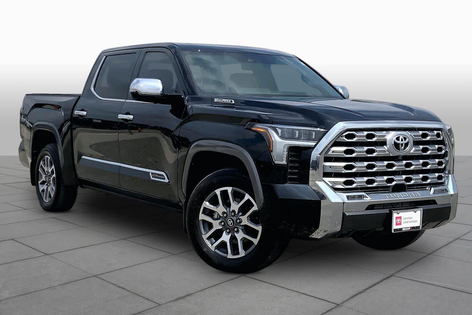 2025 Toyota Tundra 1794 Edition Hybrid Midnight Black Metallic at Group 1 Toyota Southwest